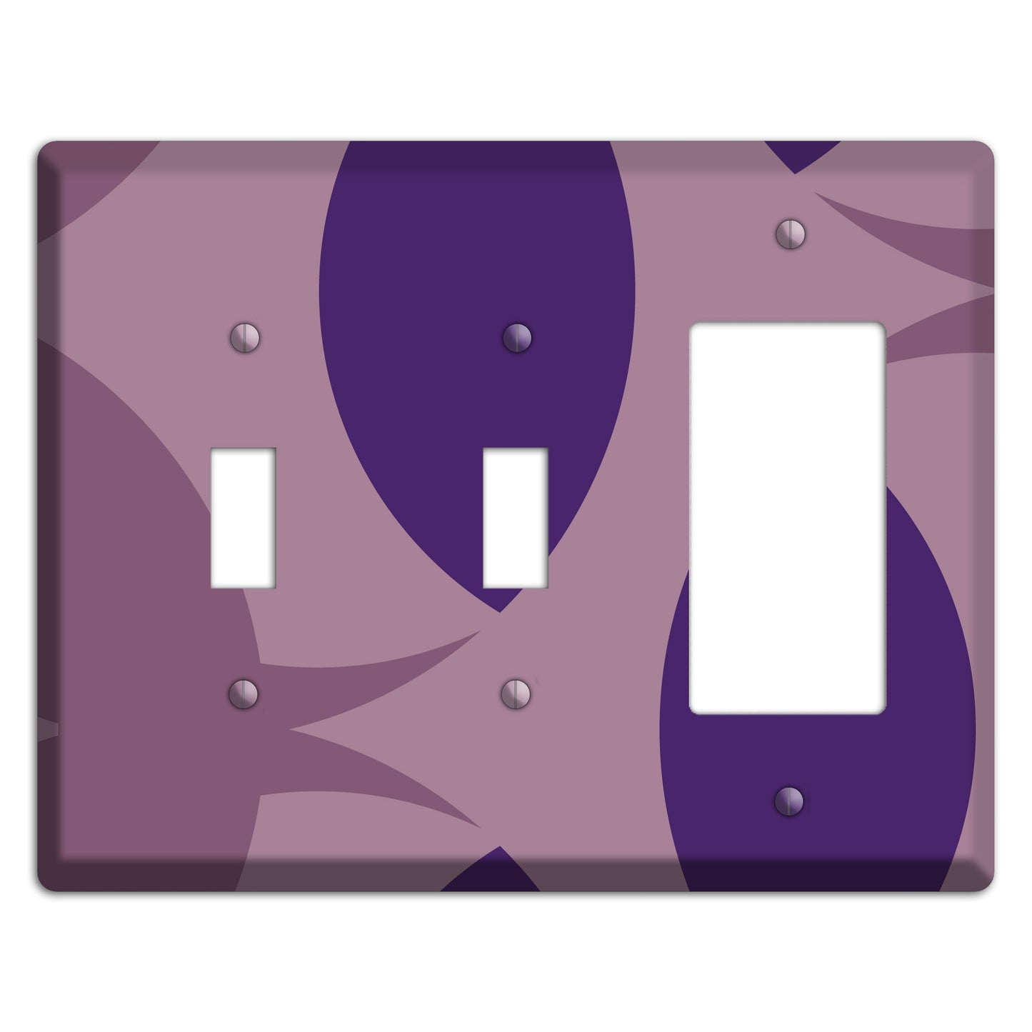 Purple Abstract 2 Toggle / Rocker Wallplate