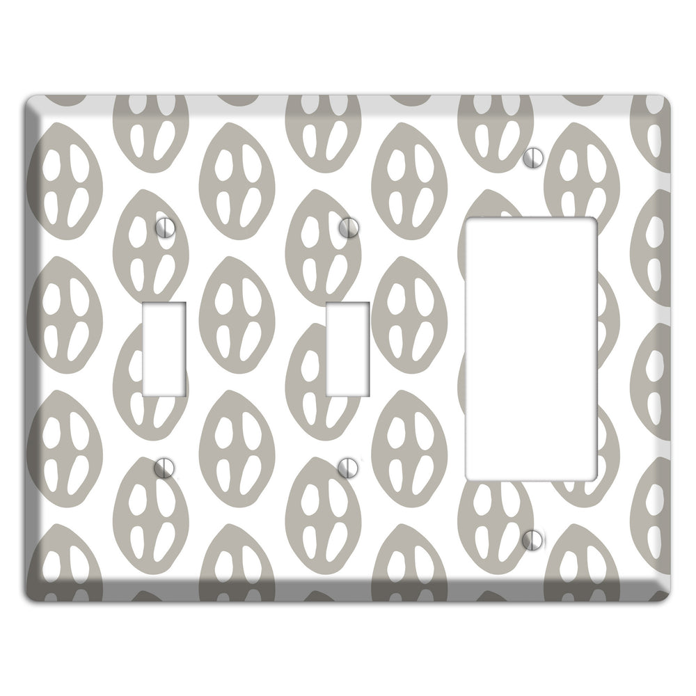 Simple Scandanavian Style BB 2 Toggle / Rocker Wallplate