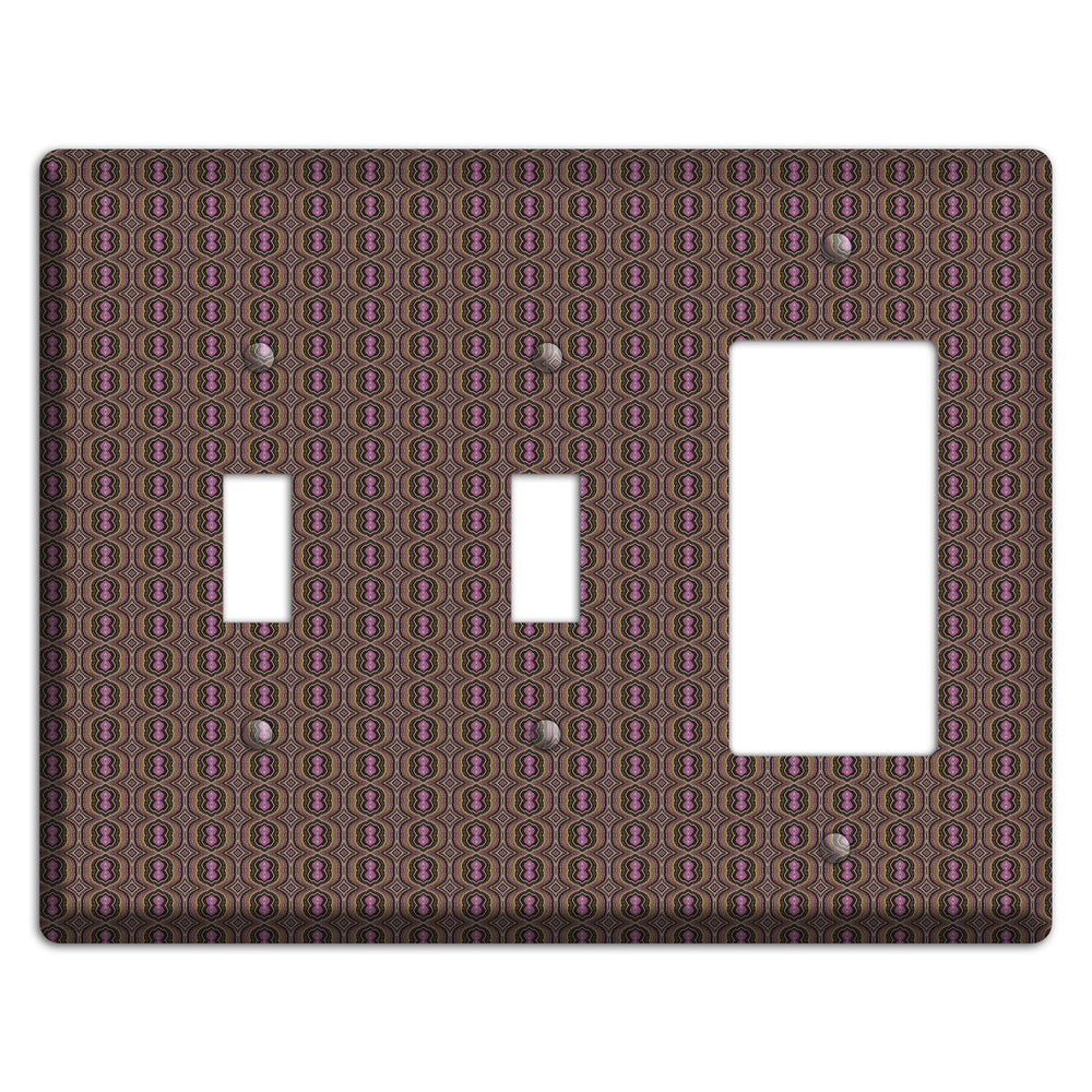 Brown Tapestry 2 Toggle / Rocker Wallplate