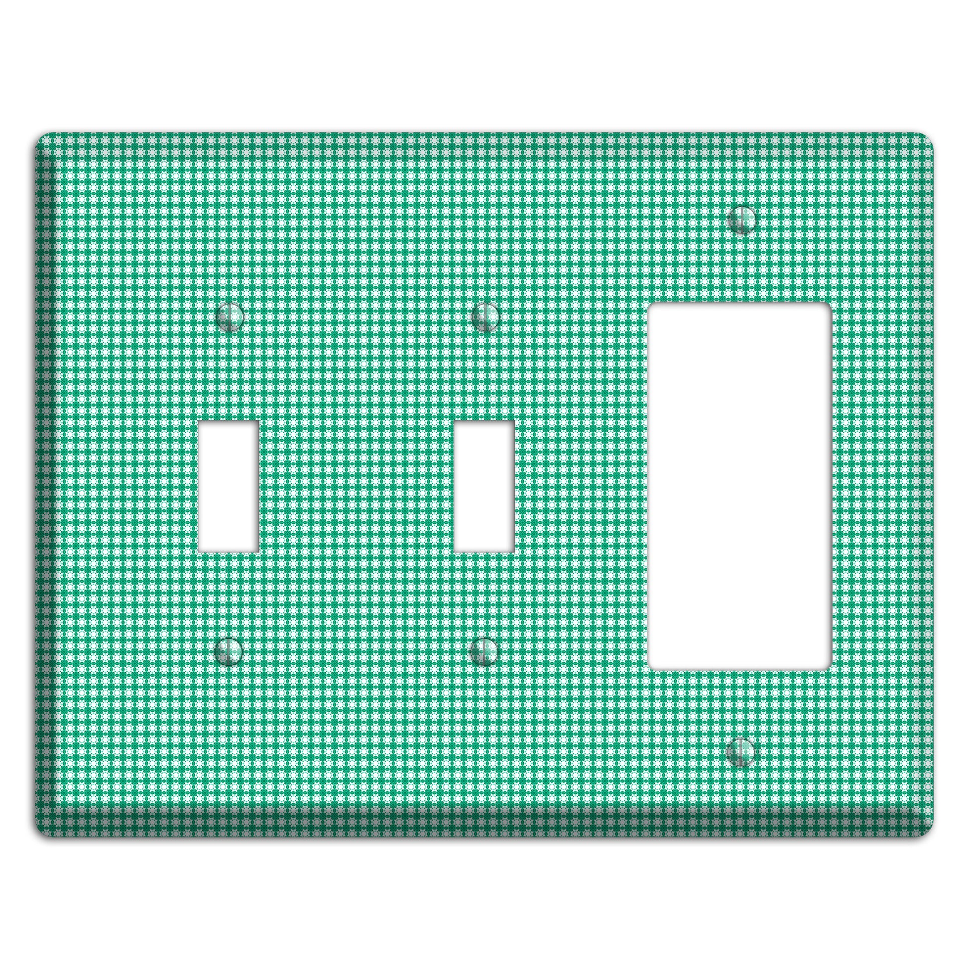 Jade Multi Tiled Geometric 2 Toggle / Rocker Wallplate