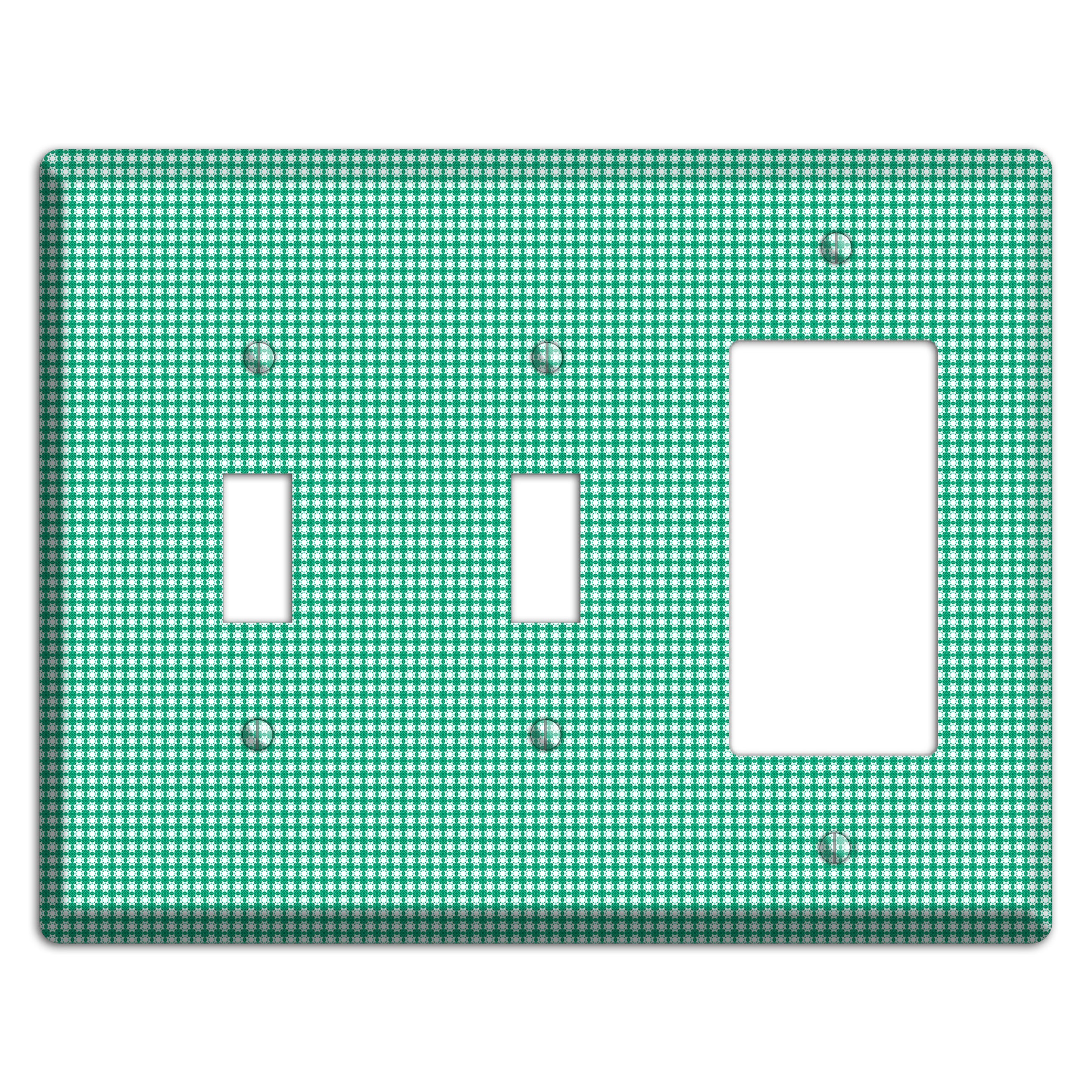 Jade Multi Tiled Geometric 2 Toggle / Rocker Wallplate