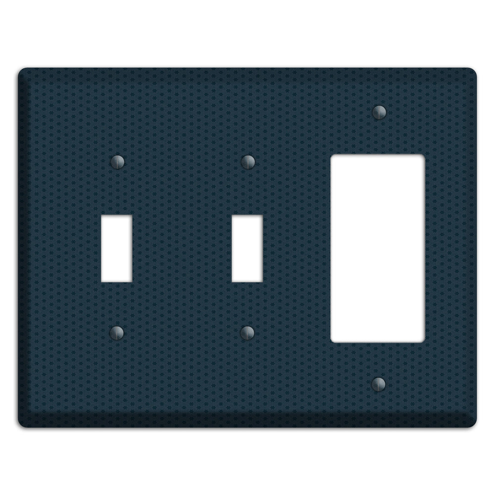 Blue with Tiny Asters 2 Toggle / Rocker Wallplate
