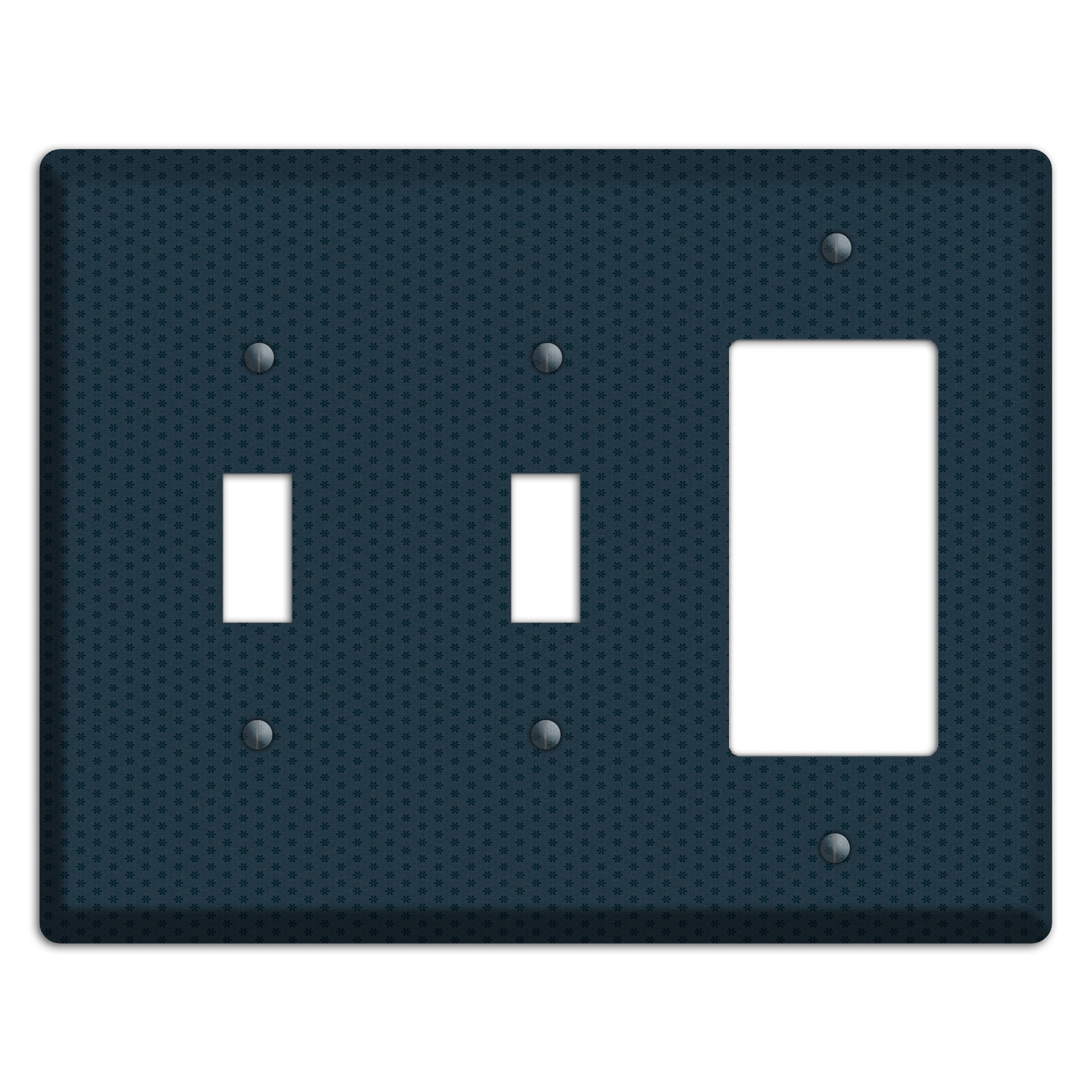 Blue with Tiny Asters 2 Toggle / Rocker Wallplate