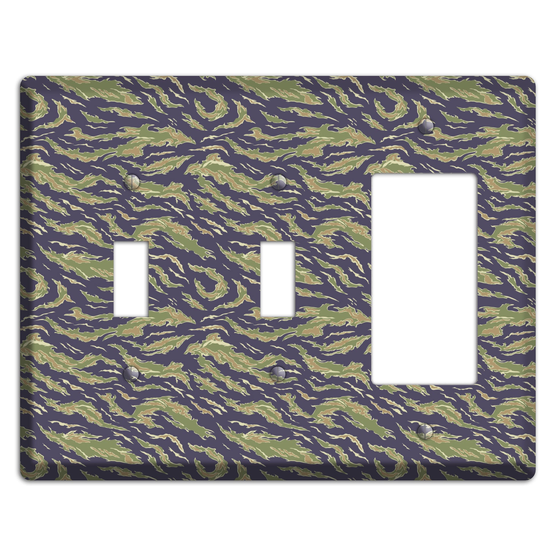 Vietnam Tiger 1 Camo 2 Toggle / Rocker Wallplate