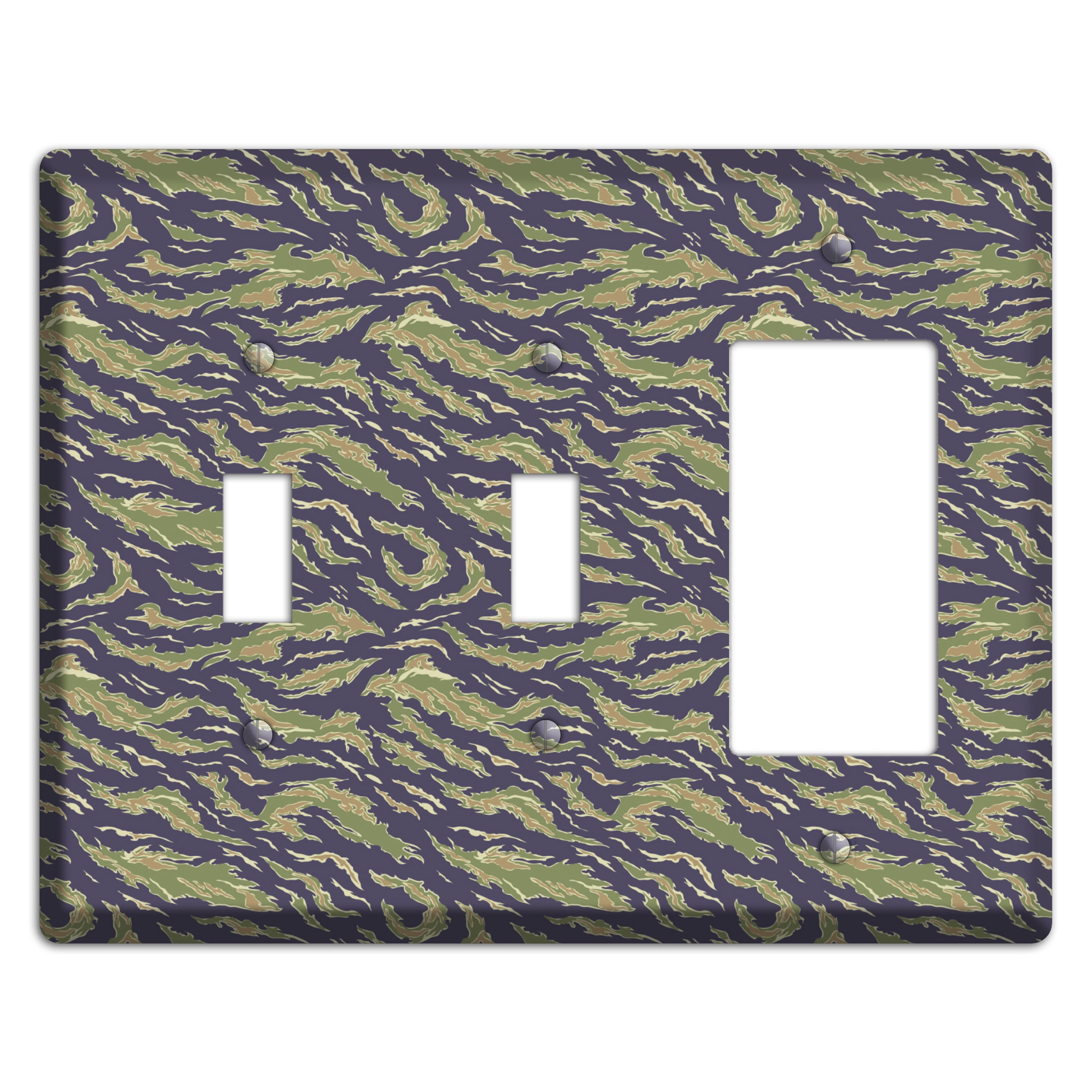 Vietnam Tiger 1 Camo 2 Toggle / Rocker Wallplate