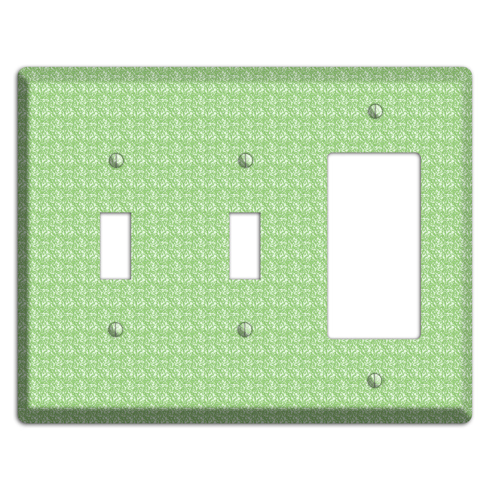Green Pattern 2 Toggle / Rocker Wallplate