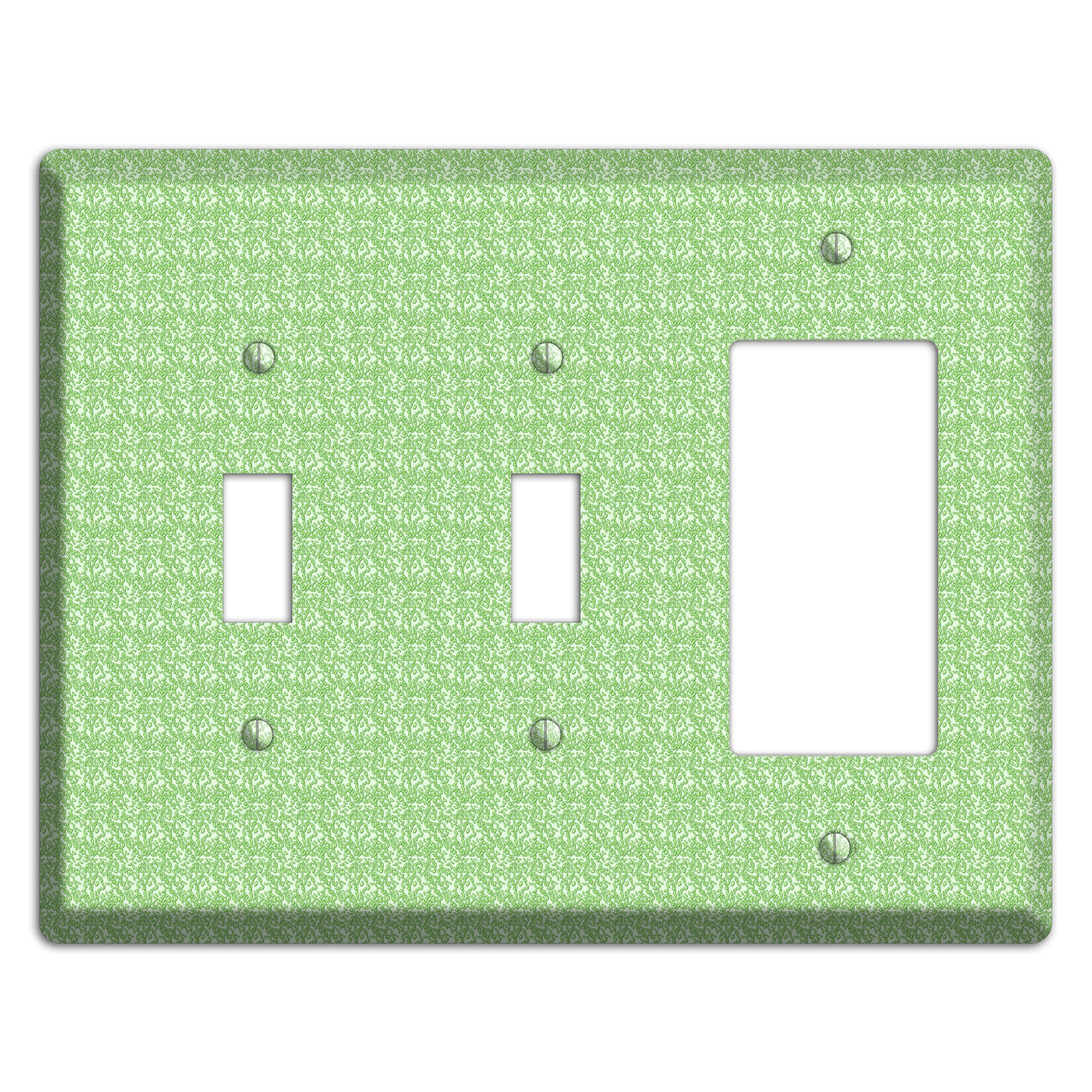 Green Pattern 2 Toggle / Rocker Wallplate