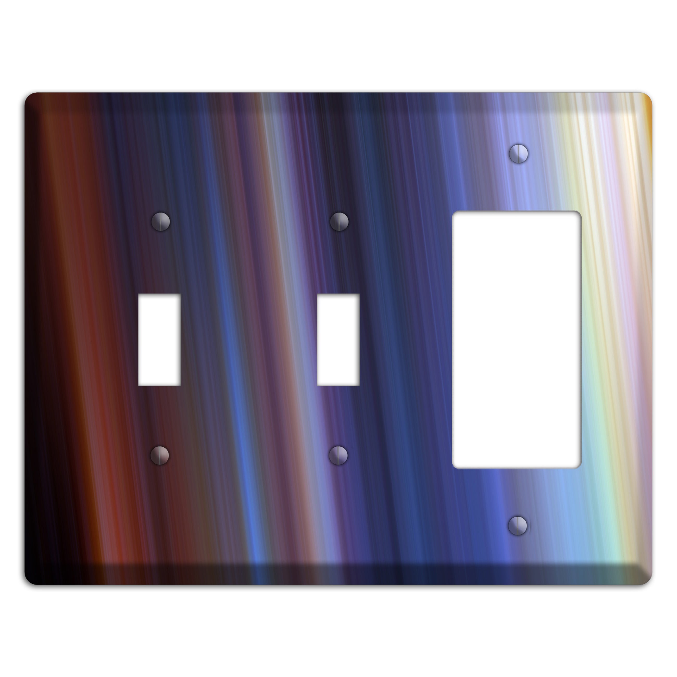 Green Foulard 4 2 Toggle / Rocker Wallplate