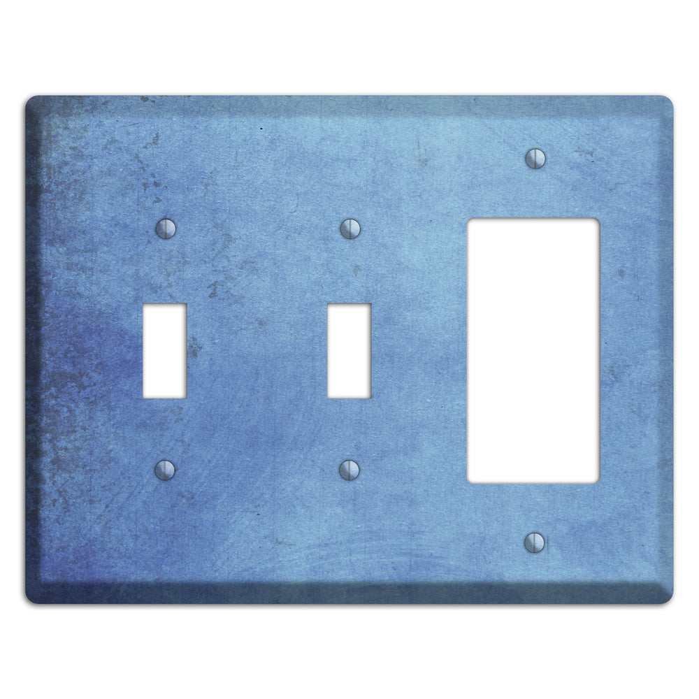 Polo Blue Vintage Grunge 2 Toggle / Rocker Wallplate