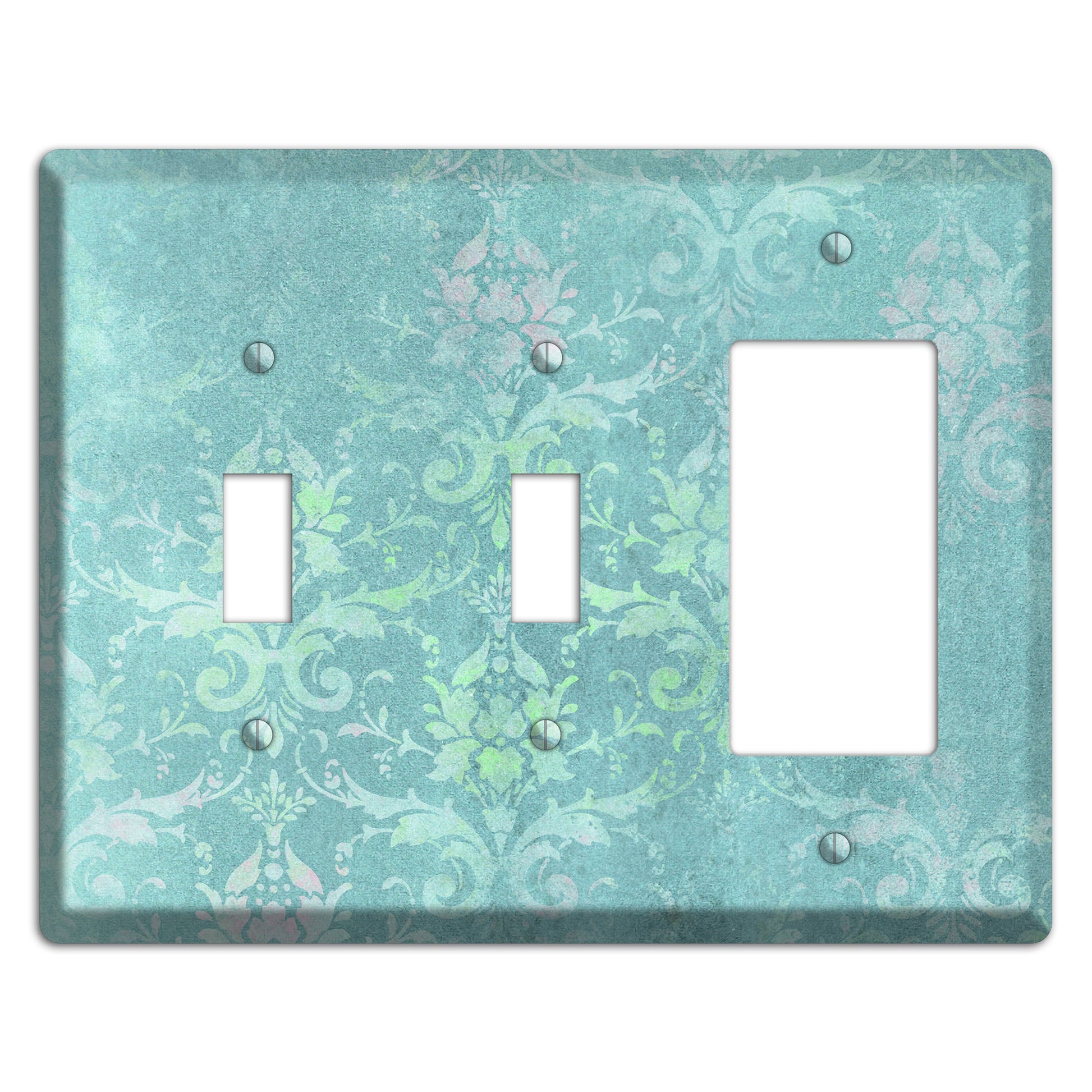 Logan Whimsical Damask 2 Toggle / Rocker Wallplate