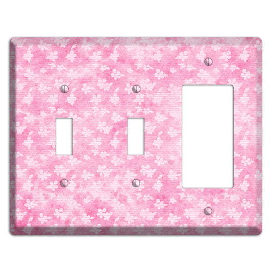 Cupid Pink Texture 2 Toggle / Rocker Wallplate