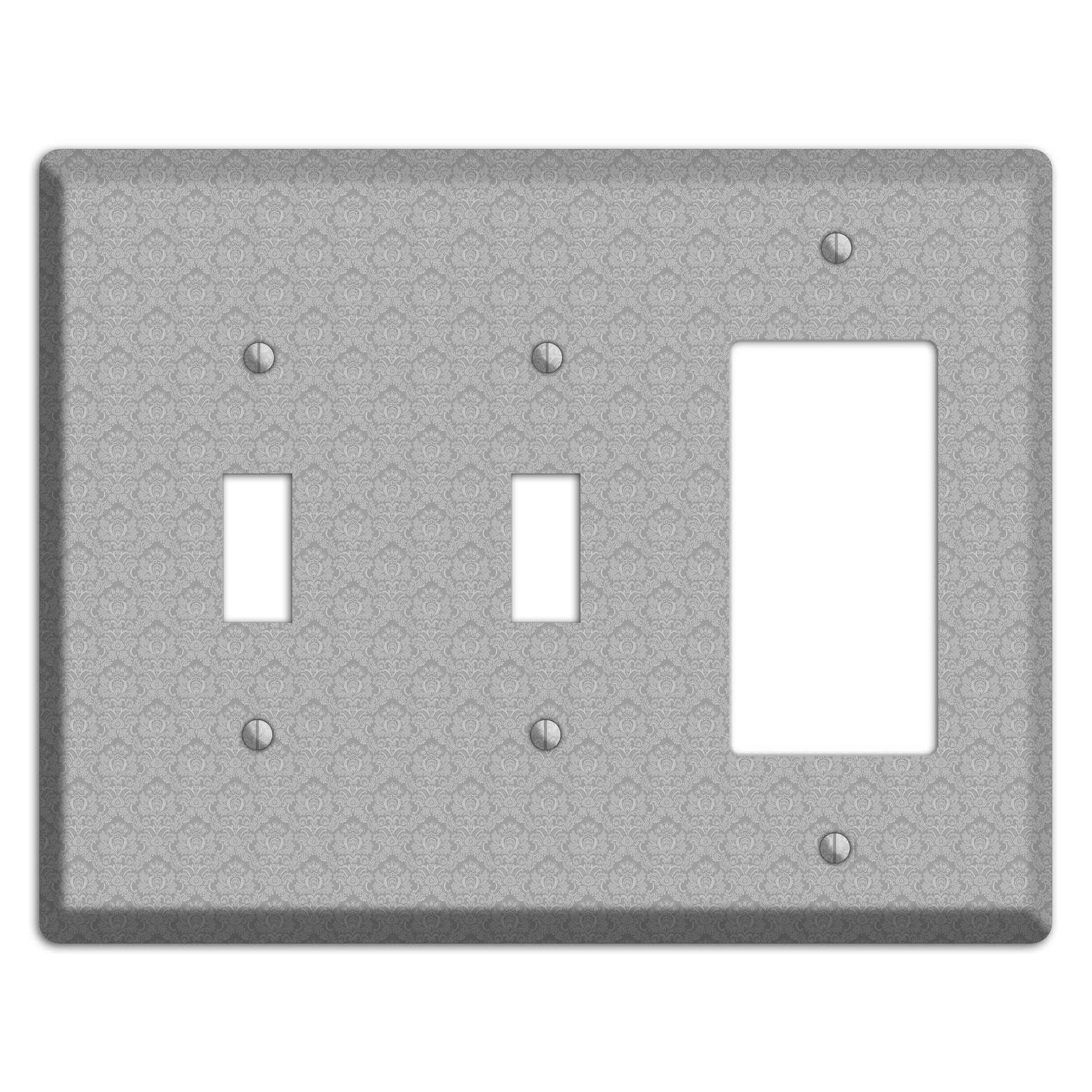 Light Grey Cartouche 2 Toggle / Rocker Wallplate