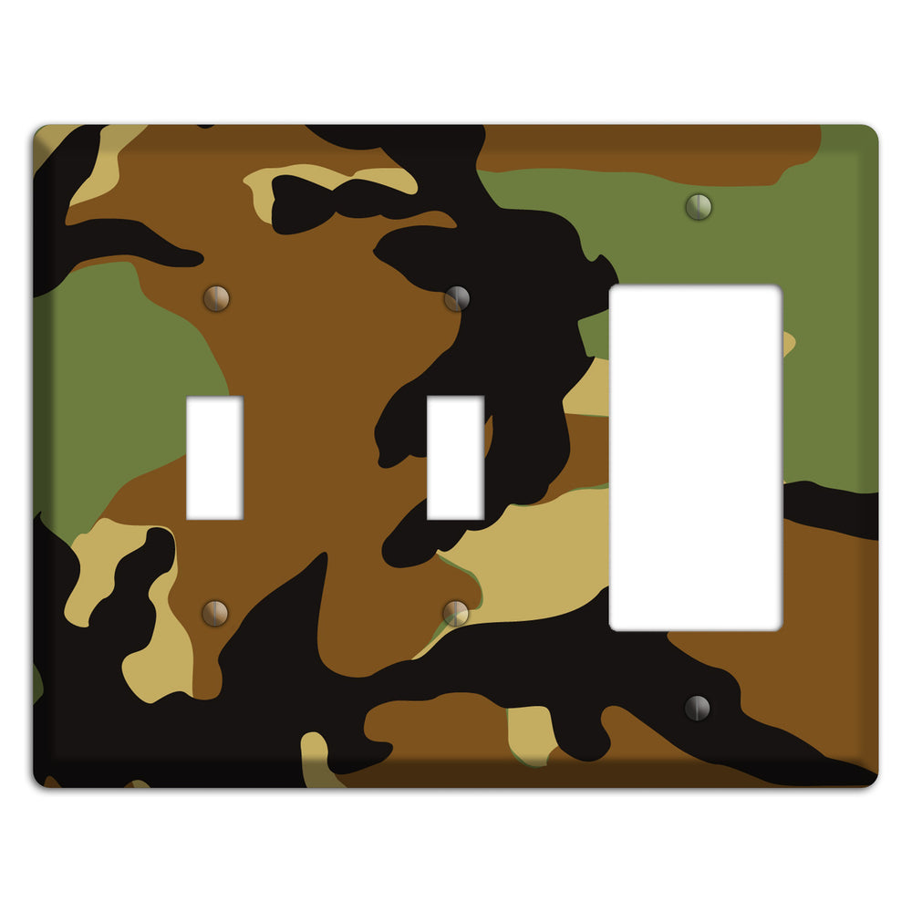 Camoflauge 2 Toggle / Rocker Wallplate