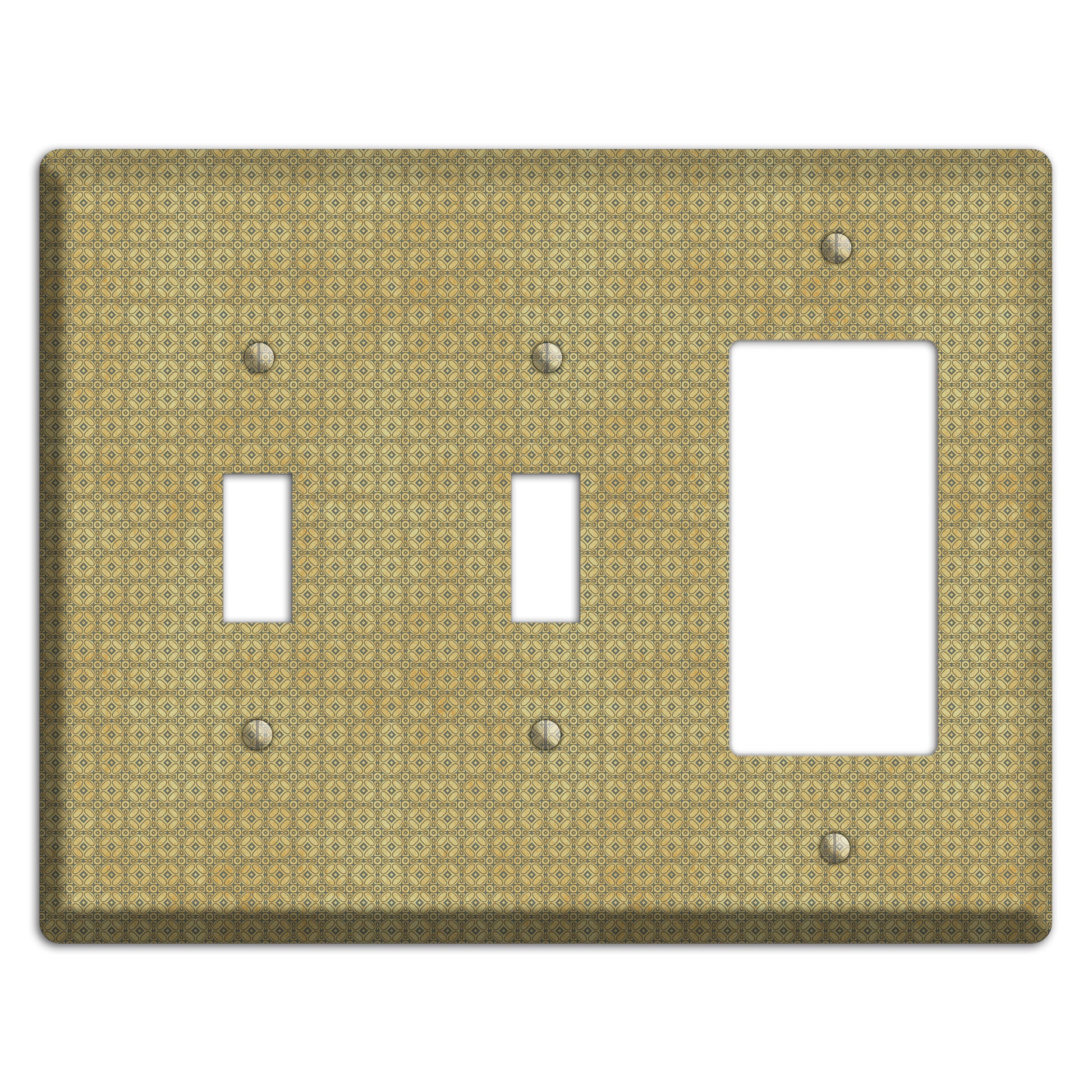 Multi Beige Arabesque 2 Toggle / Rocker Wallplate