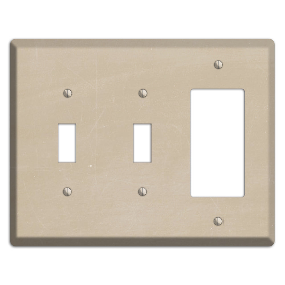 Chalk Tan 2 Toggle / Rocker Wallplate