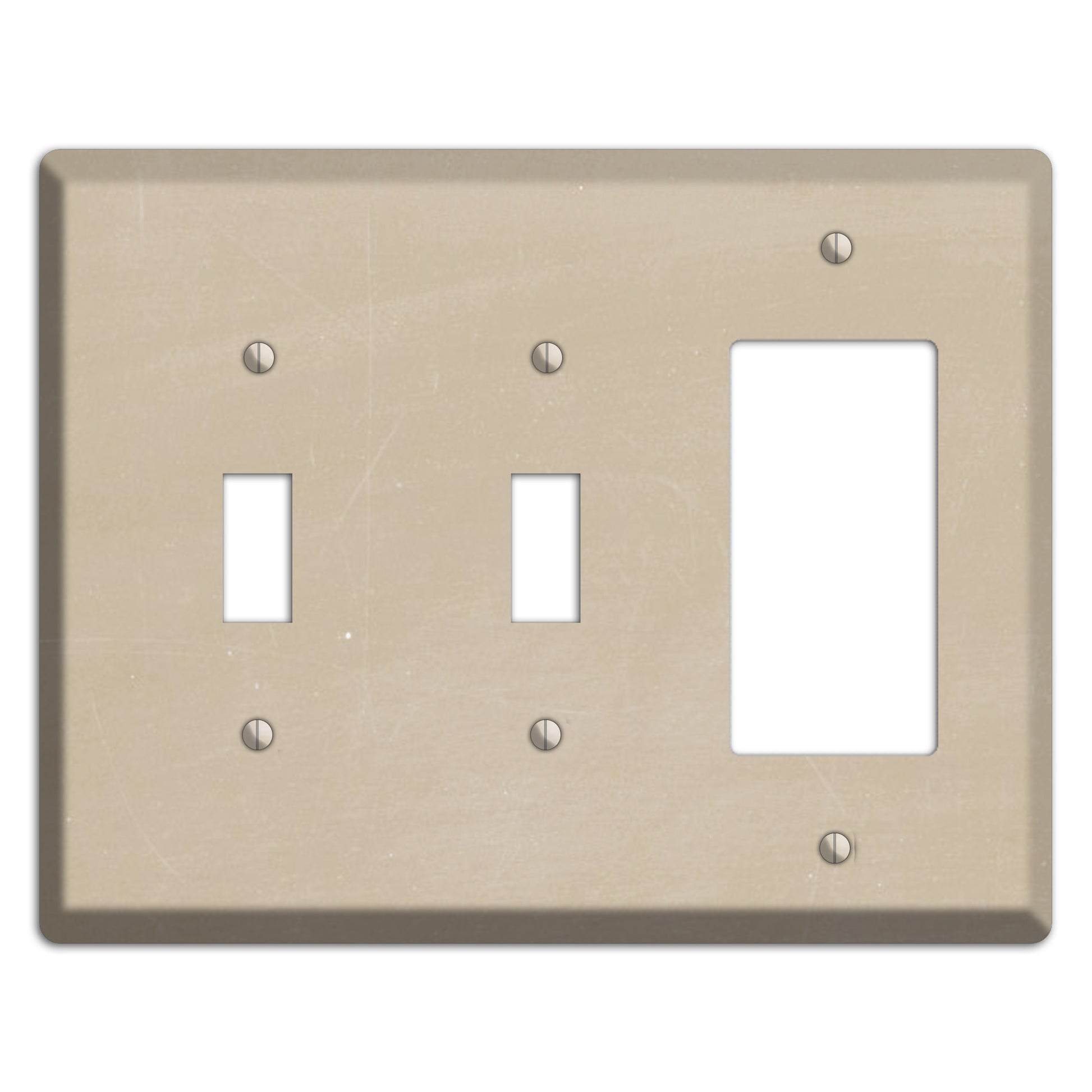 Chalk Tan 2 Toggle / Rocker Wallplate