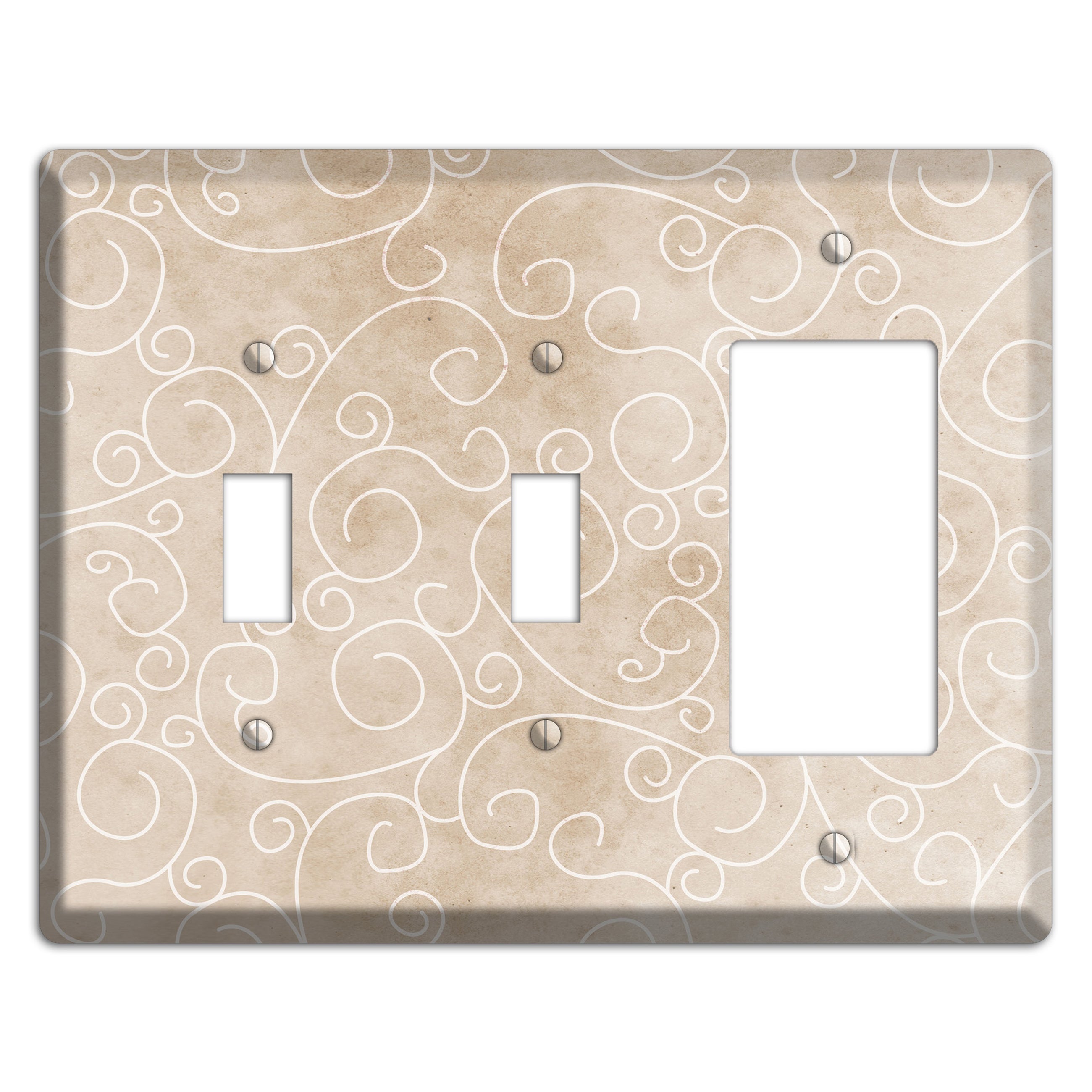 Wafer Neutral Texture 2 Toggle / Rocker Wallplate