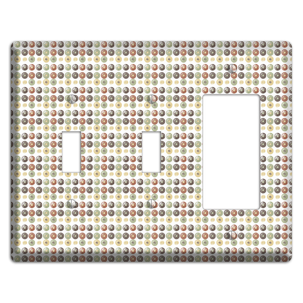 Multo Color Tiled Dots 2 Toggle / Rocker Wallplate
