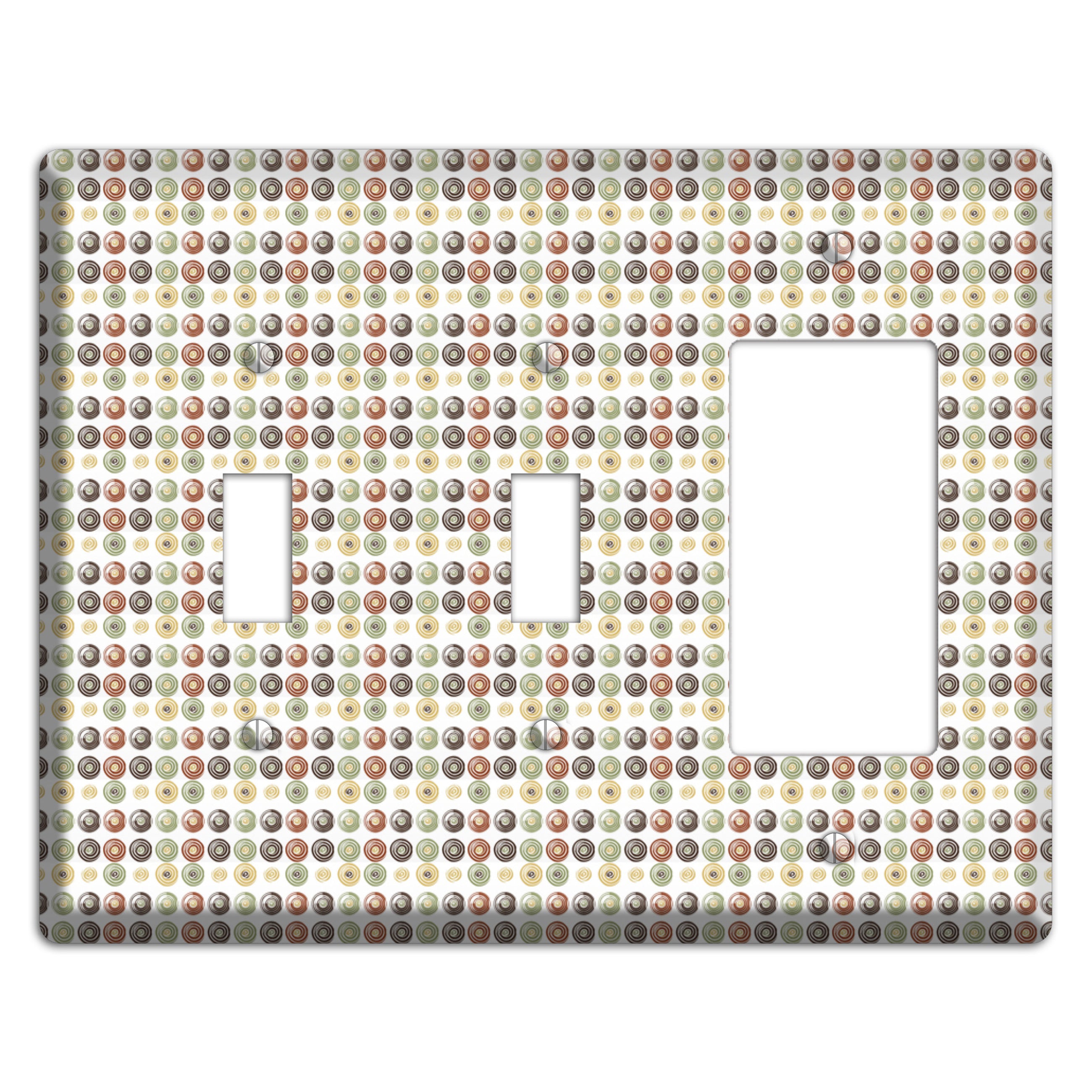 Multo Color Tiled Dots 2 Toggle / Rocker Wallplate