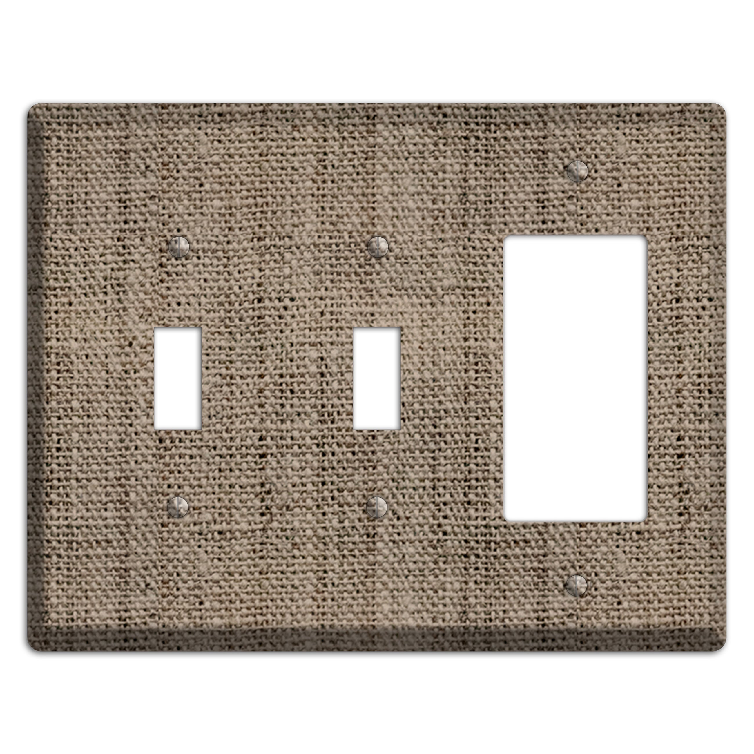Sand Dune Burlap 2 Toggle / Rocker Wallplate