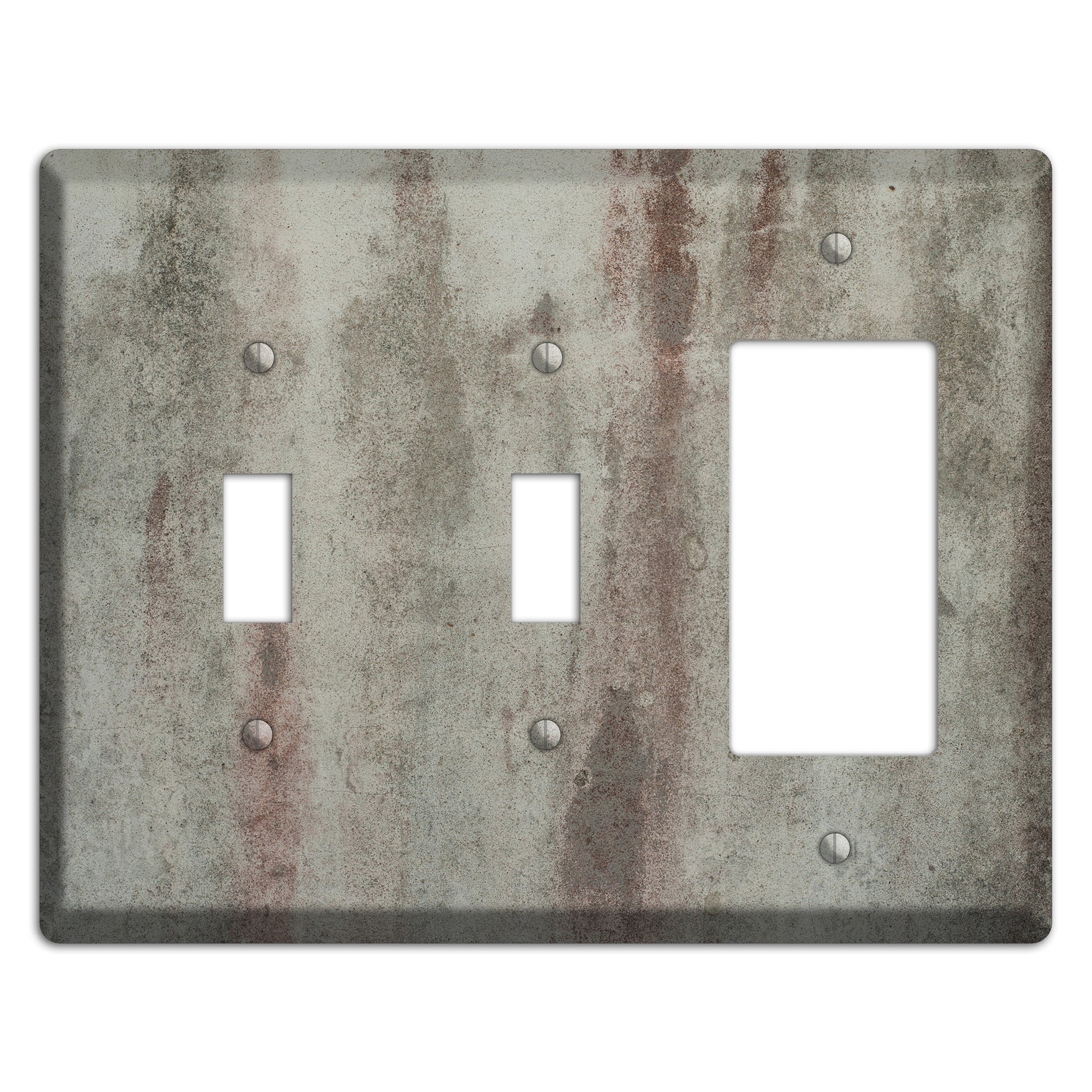 Old Concrete 15 2 Toggle / Rocker Wallplate