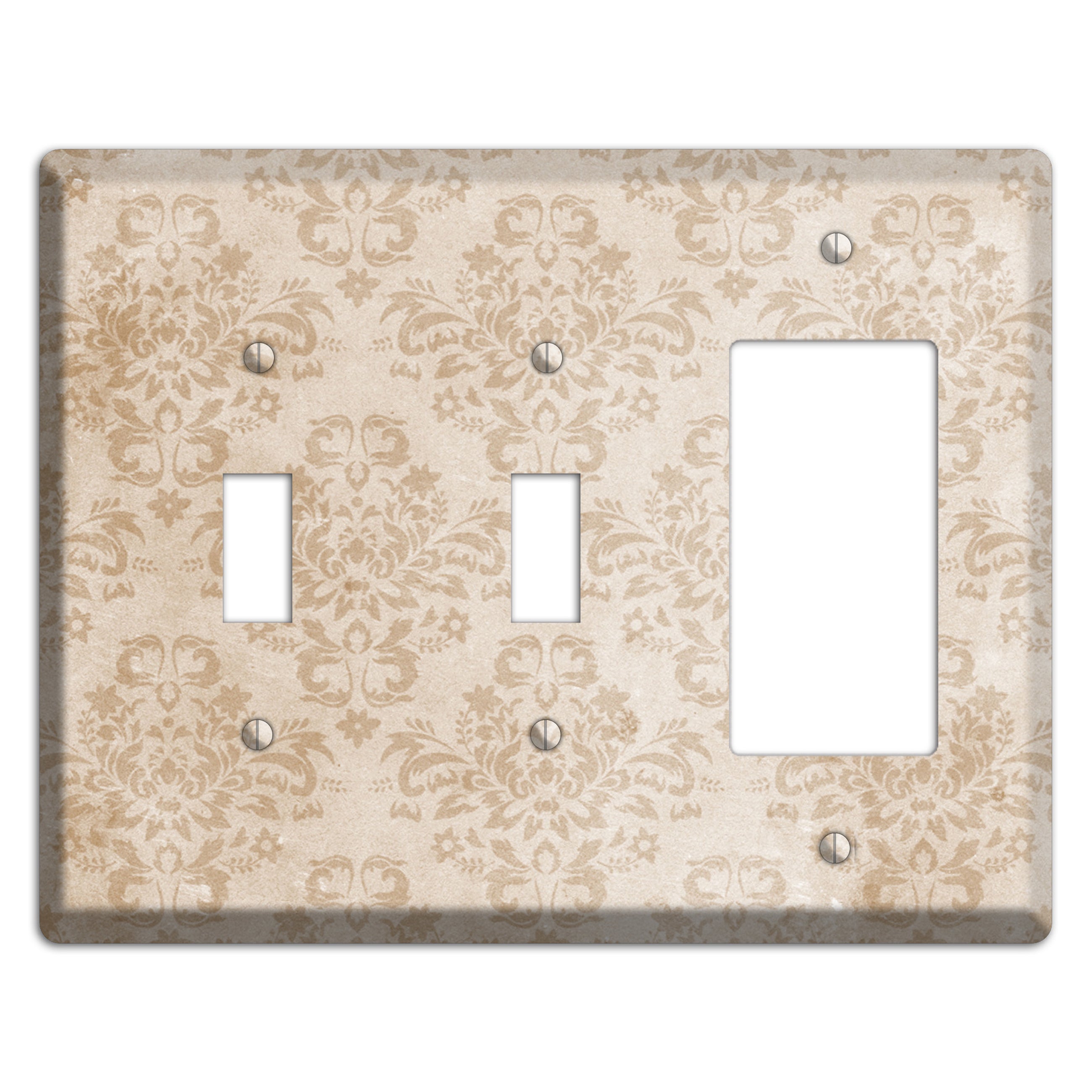 Bizarre Neutral Texture 2 Toggle / Rocker Wallplate
