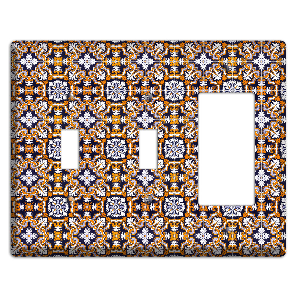 Tavira Tiles 6 2 Toggle / Rocker Wallplate