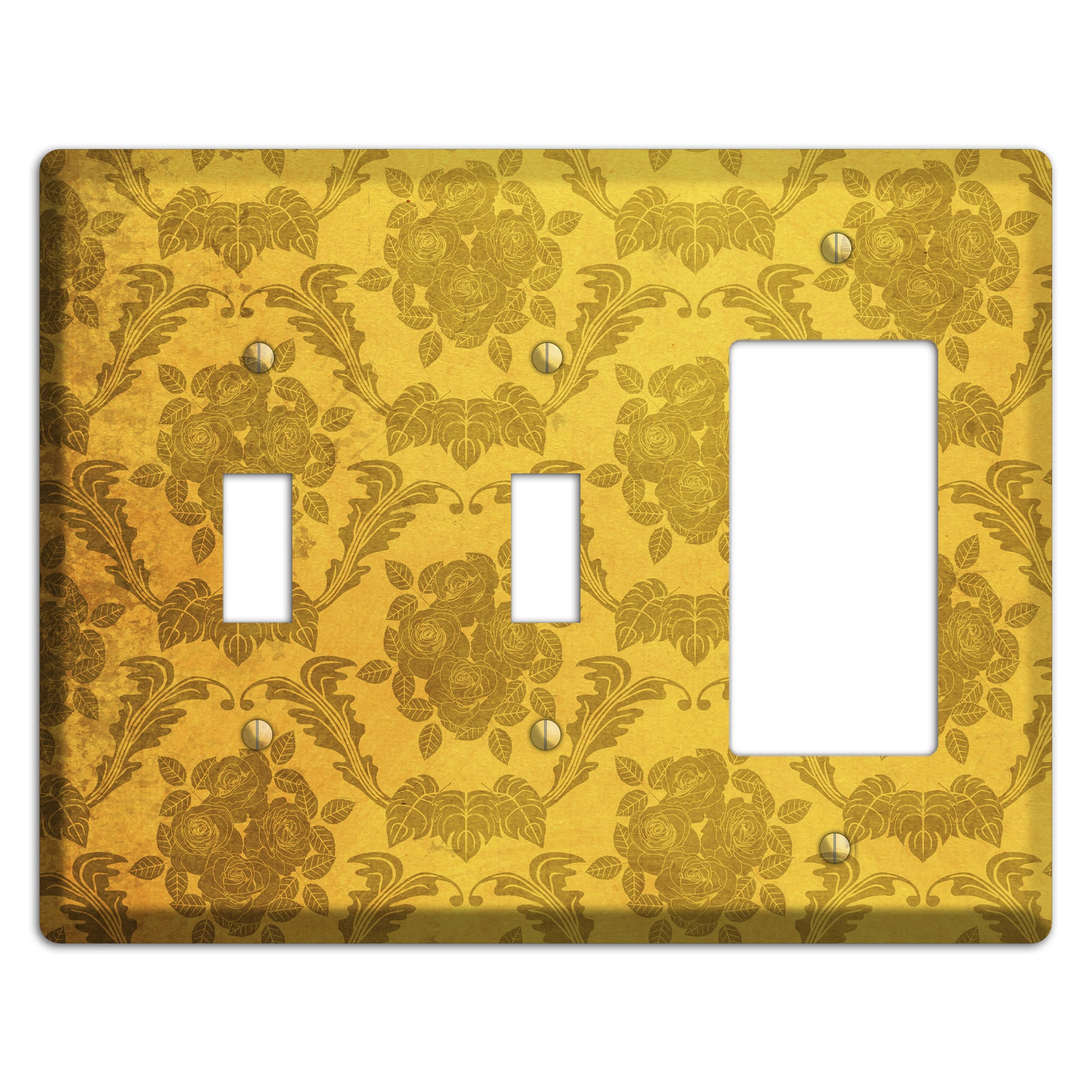 Tusock Vintage Rose Damask 2 Toggle / Rocker Wallplate