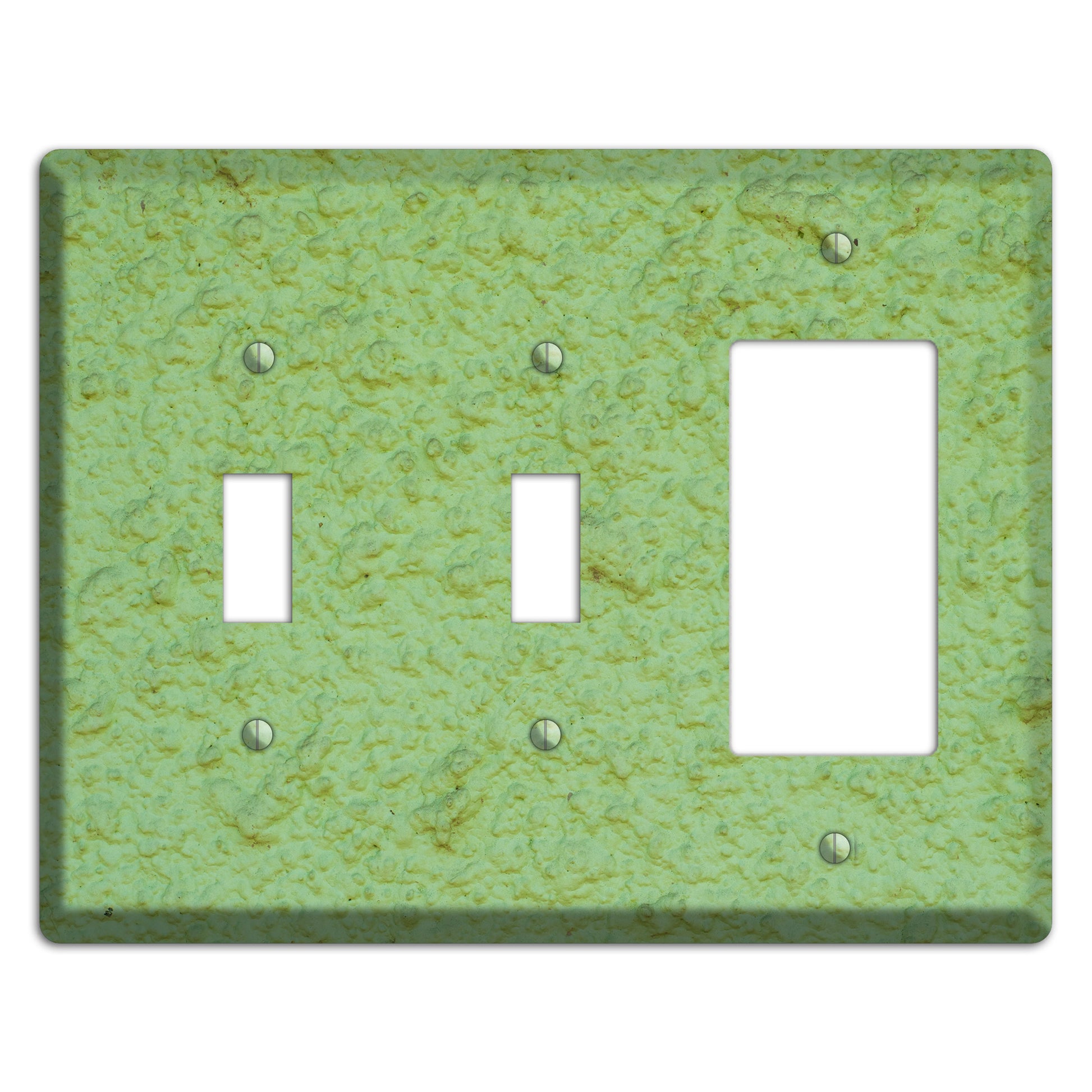 Green Concrete 2 Toggle / Rocker Wallplate