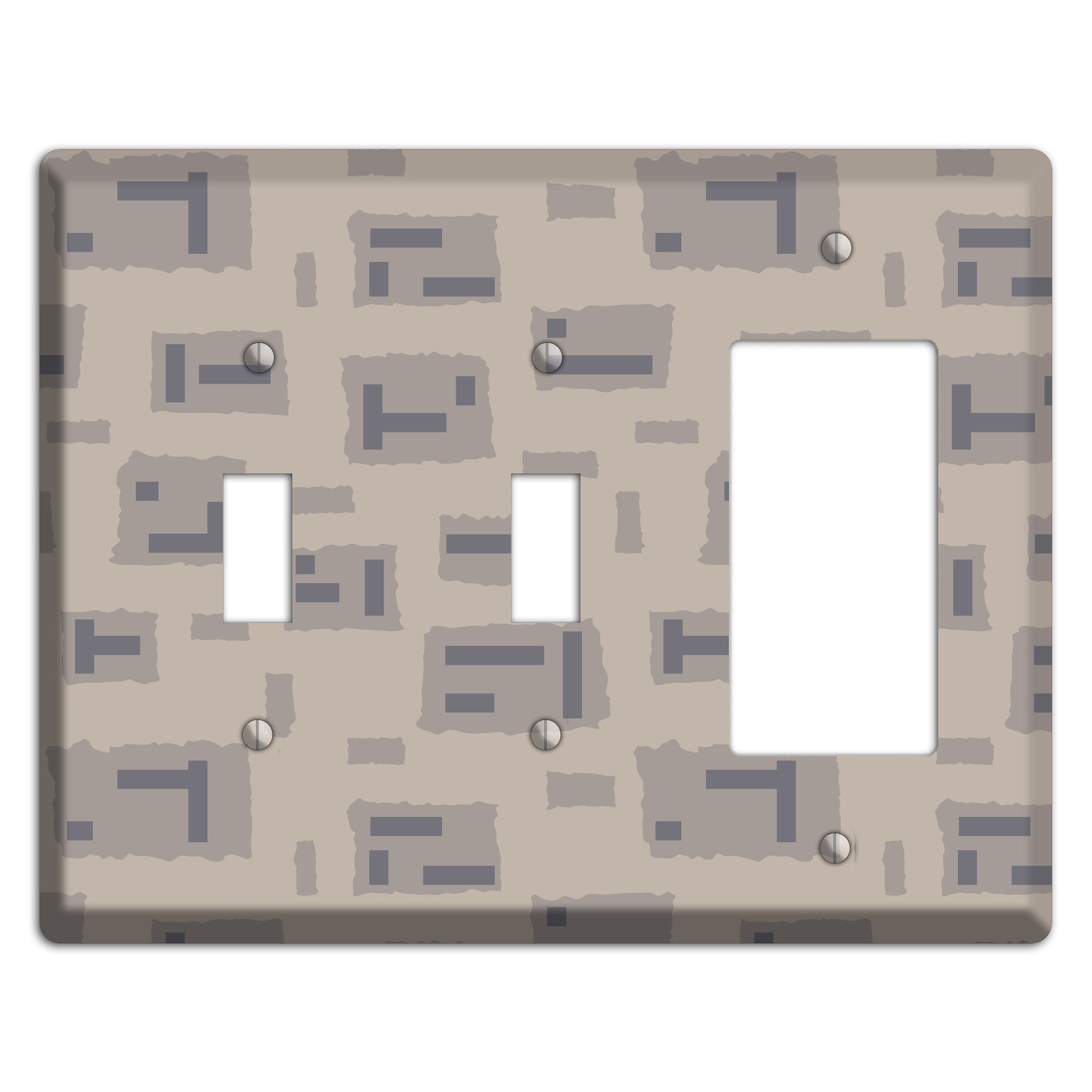 Urban Mout Camo 2 Toggle / Rocker Wallplate