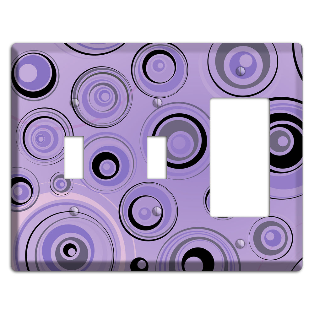 Lavender Circles 2 Toggle / Rocker Wallplate