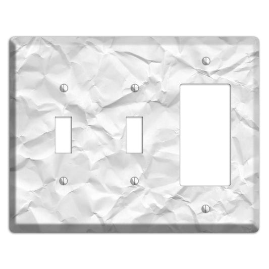 Alto Crinkled Paper 2 Toggle / Rocker Wallplate