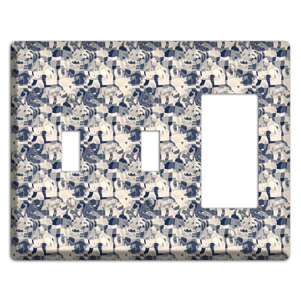 Multi Olive Bubble Dots 2 Toggle / Rocker Wallplate