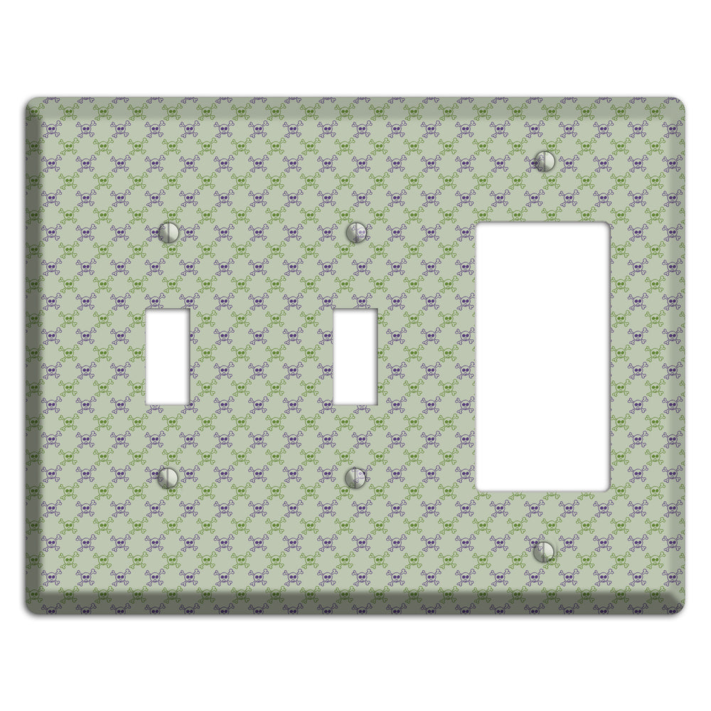 Pink and White Hearts 2 Toggle / Rocker Wallplate