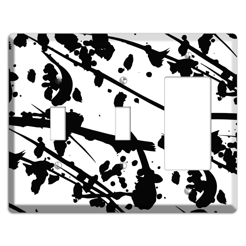 Ink Splash 6 2 Toggle / Rocker Wallplate