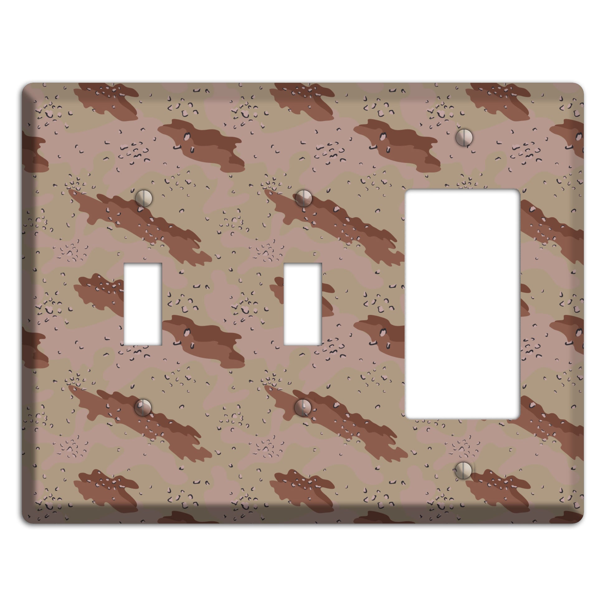 Chocolate Chip Camo 2 Toggle / Rocker Wallplate