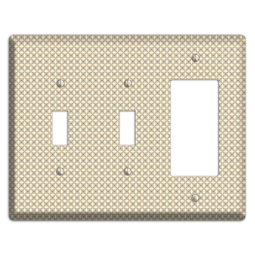 Multi Beige Tiled Arabesque 2 Toggle / Rocker Wallplate