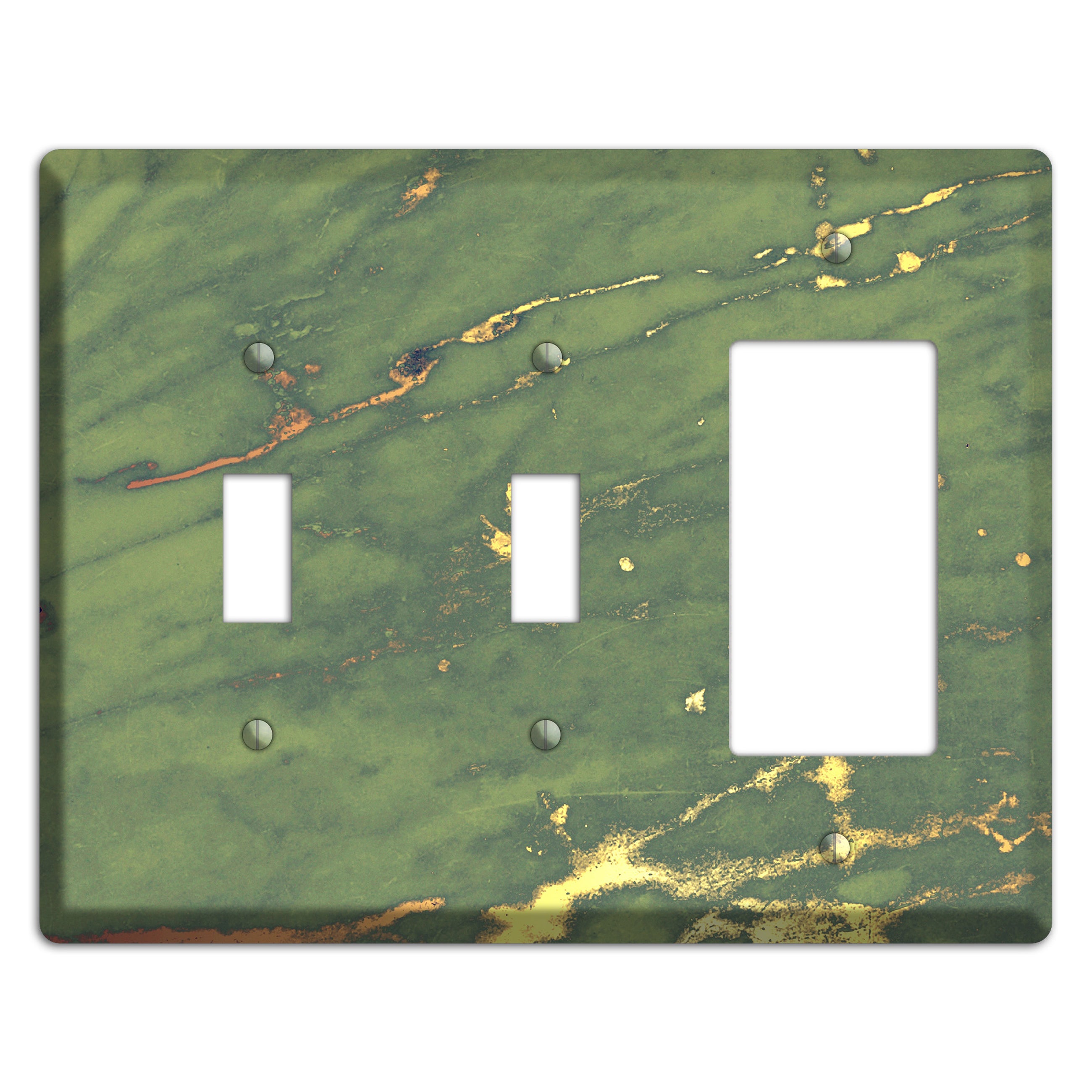 Limed Ash Marble 2 Toggle / Rocker Wallplate