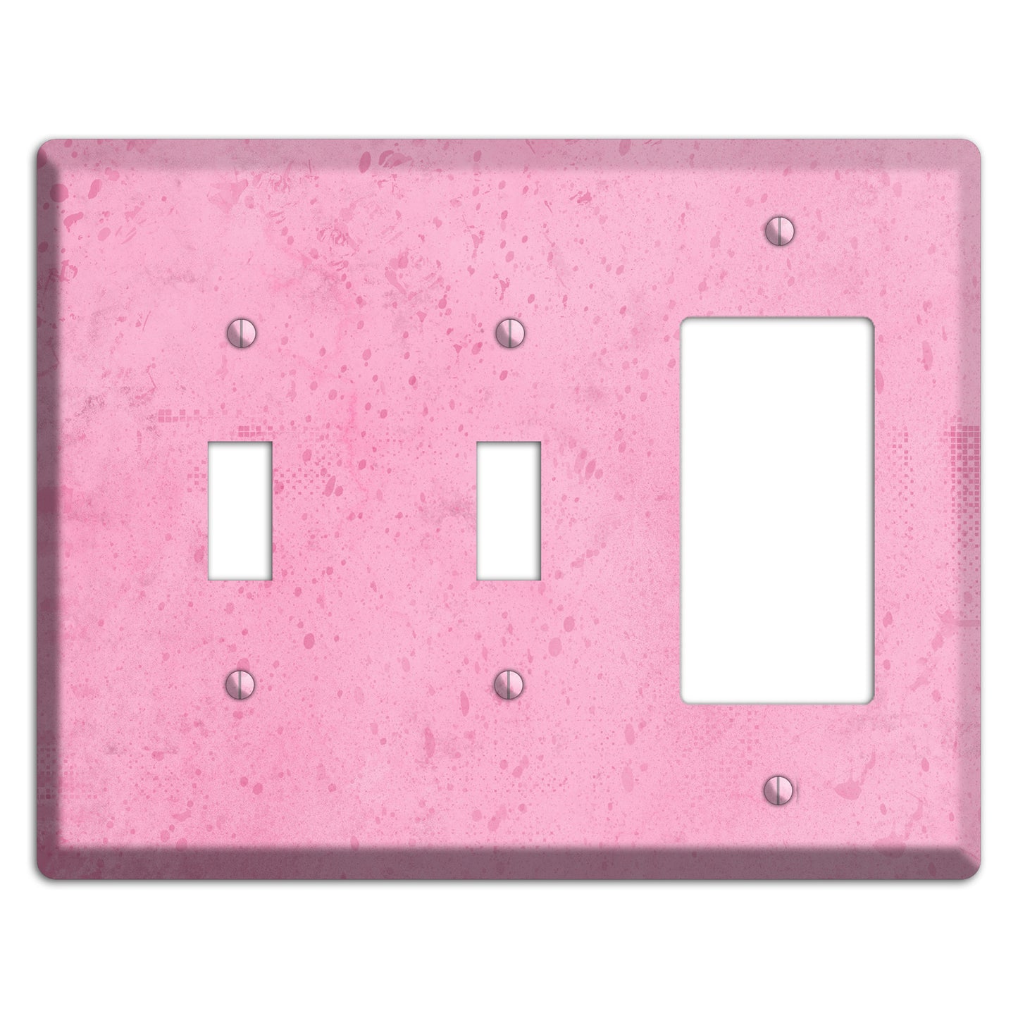 Illusion Pink Texture 2 Toggle / Rocker Wallplate