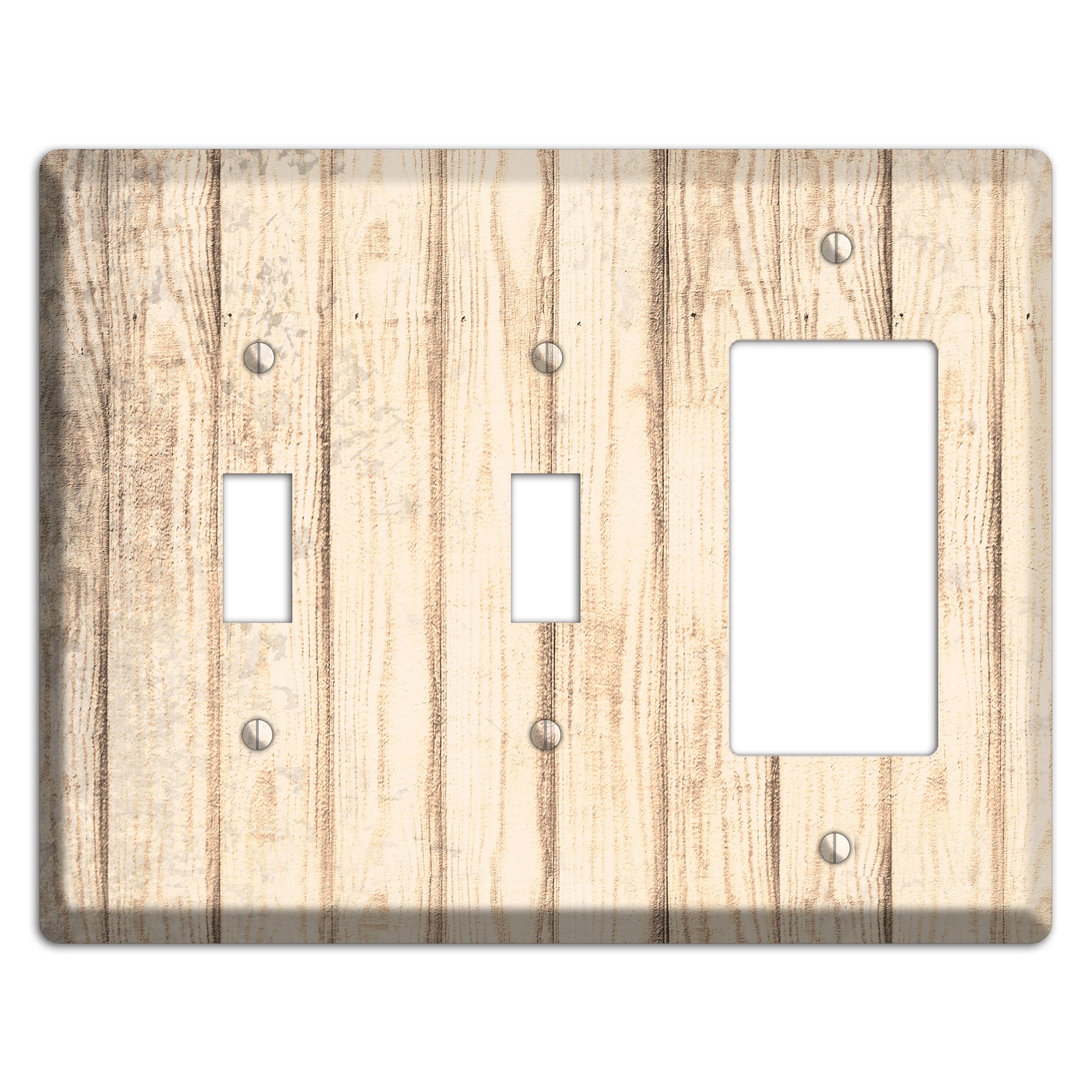 Sidecar Weathered Wood 2 Toggle / Rocker Wallplate