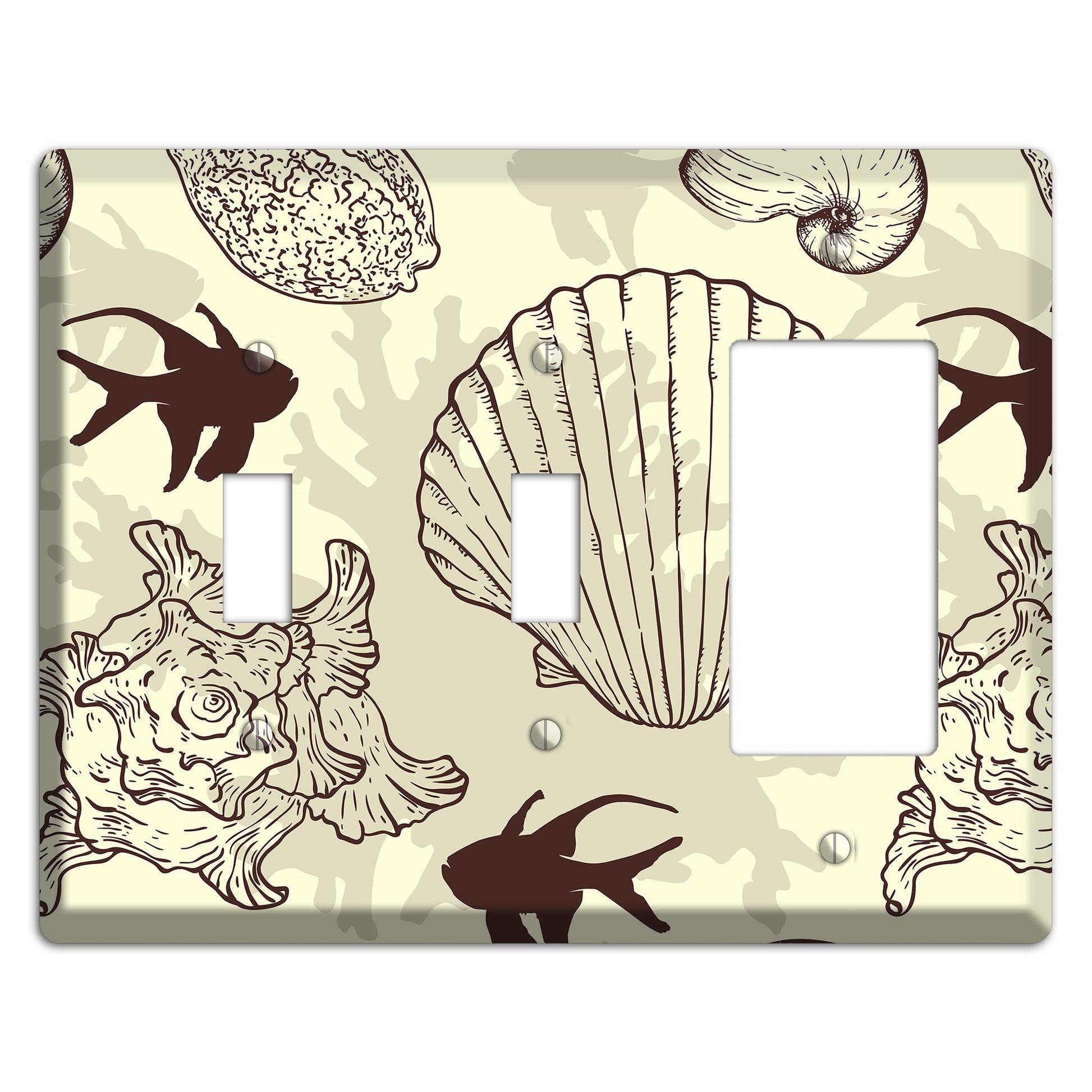 Shells 4 2 Toggle / Rocker Wallplate