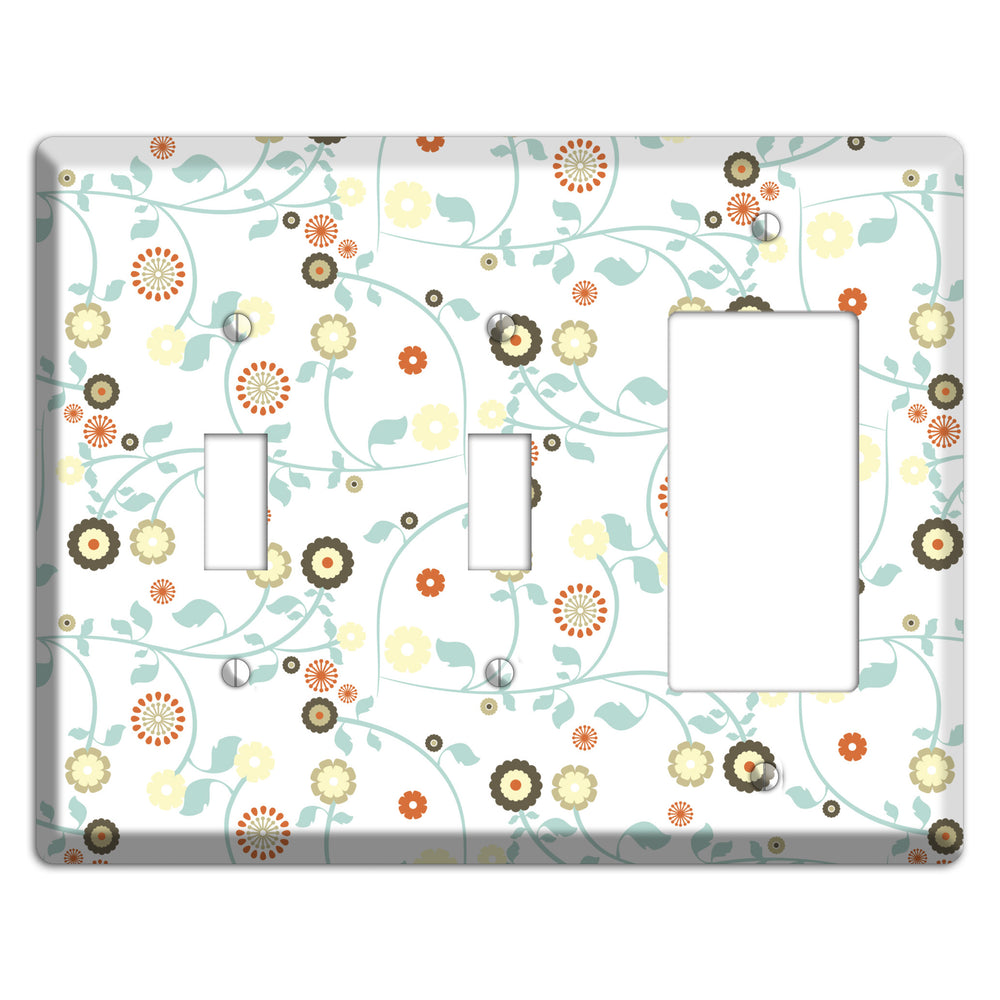 Cute Flowers 2 Toggle / Rocker Wallplate