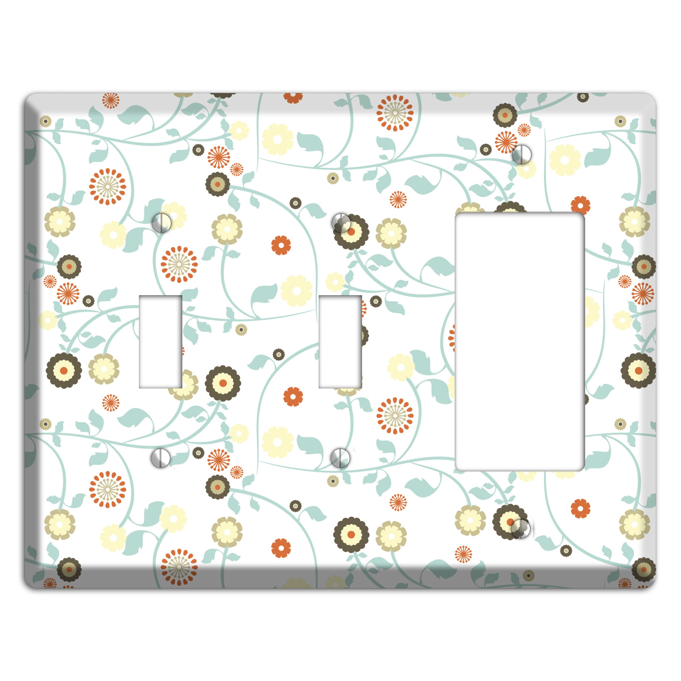 Cute Flowers 2 Toggle / Rocker Wallplate