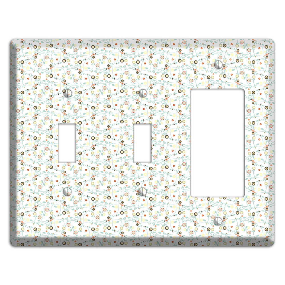 Small Cute Flowers 2 Toggle / Rocker Wallplate