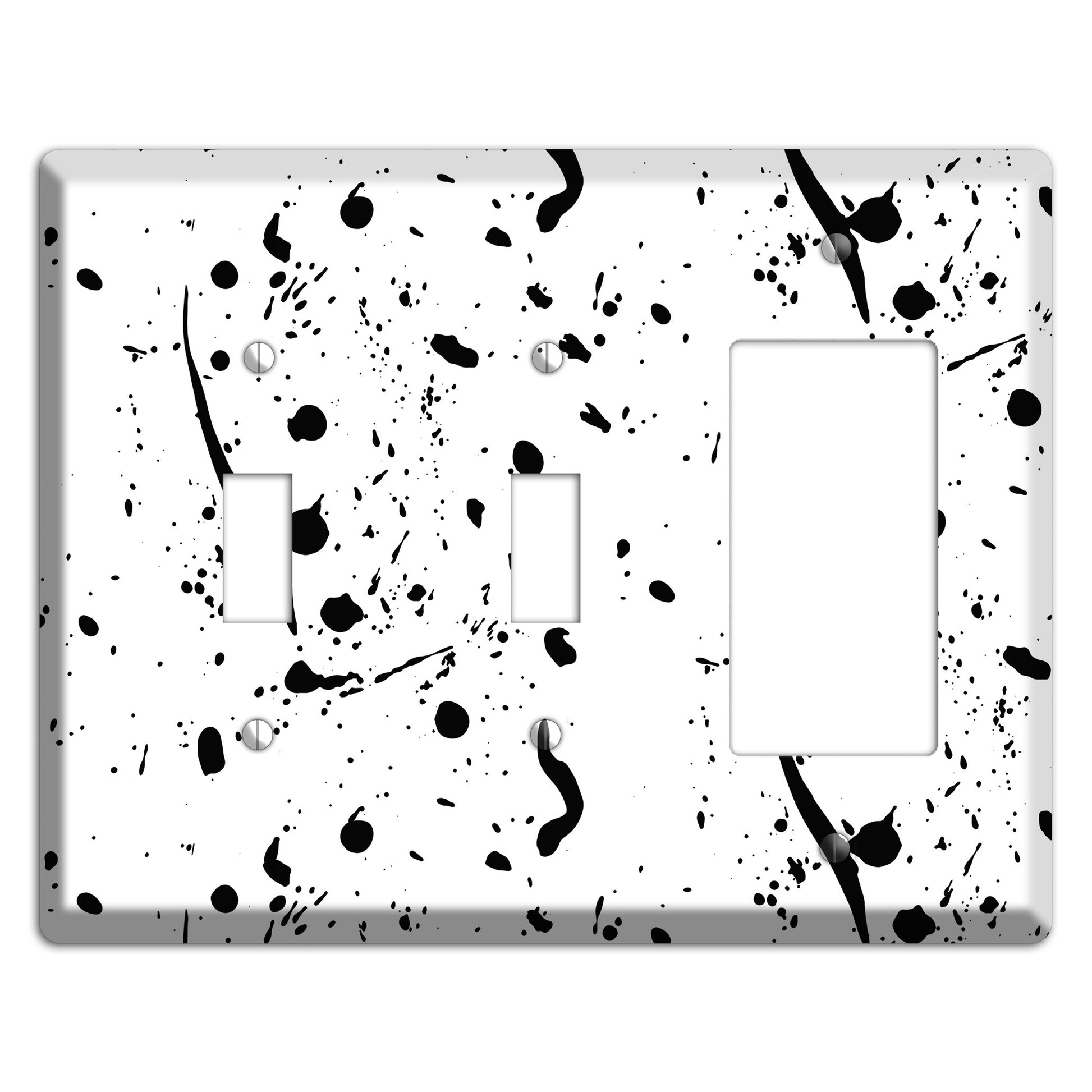 Ink Splash 2 2 Toggle / Rocker Wallplate