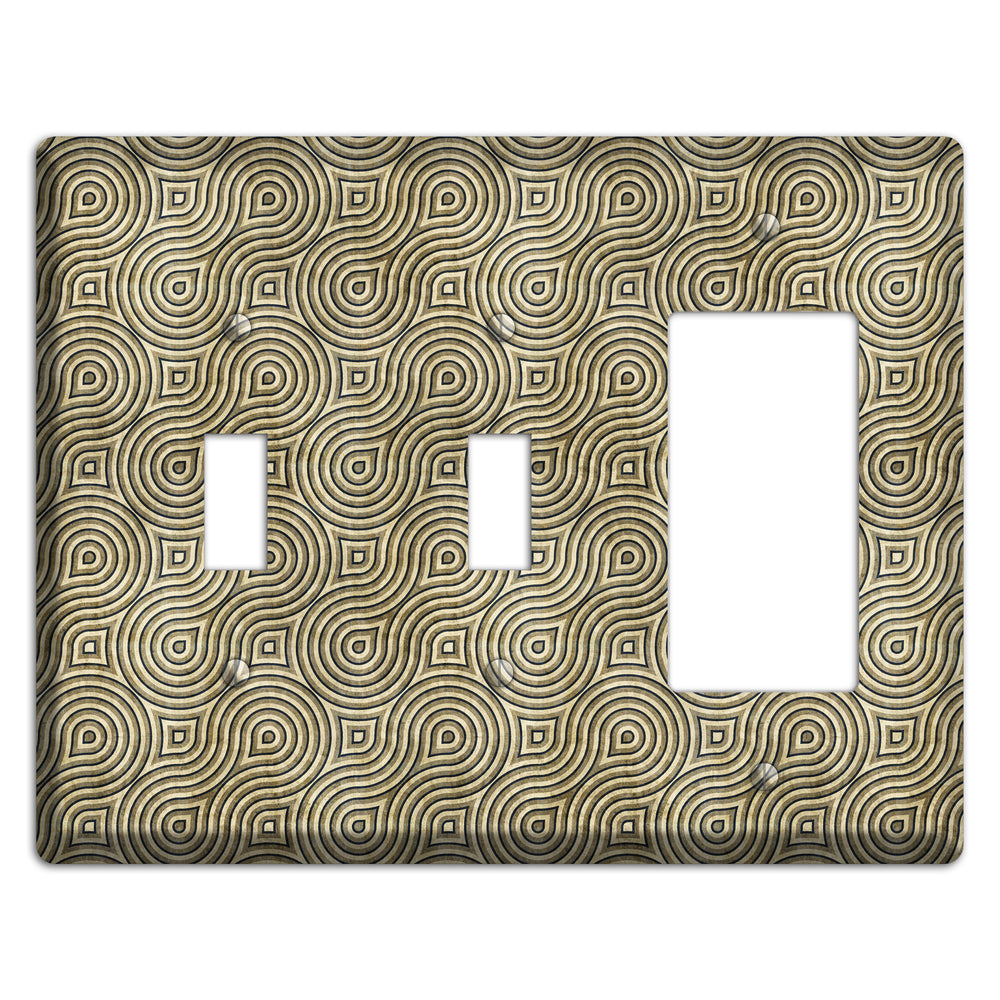 Olive Swirl 2 Toggle / Rocker Wallplate