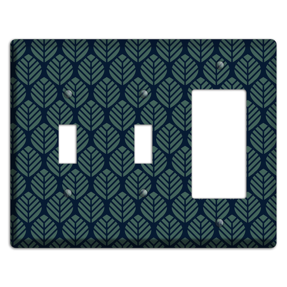 Leaves Style T 2 Toggle / Rocker Wallplate