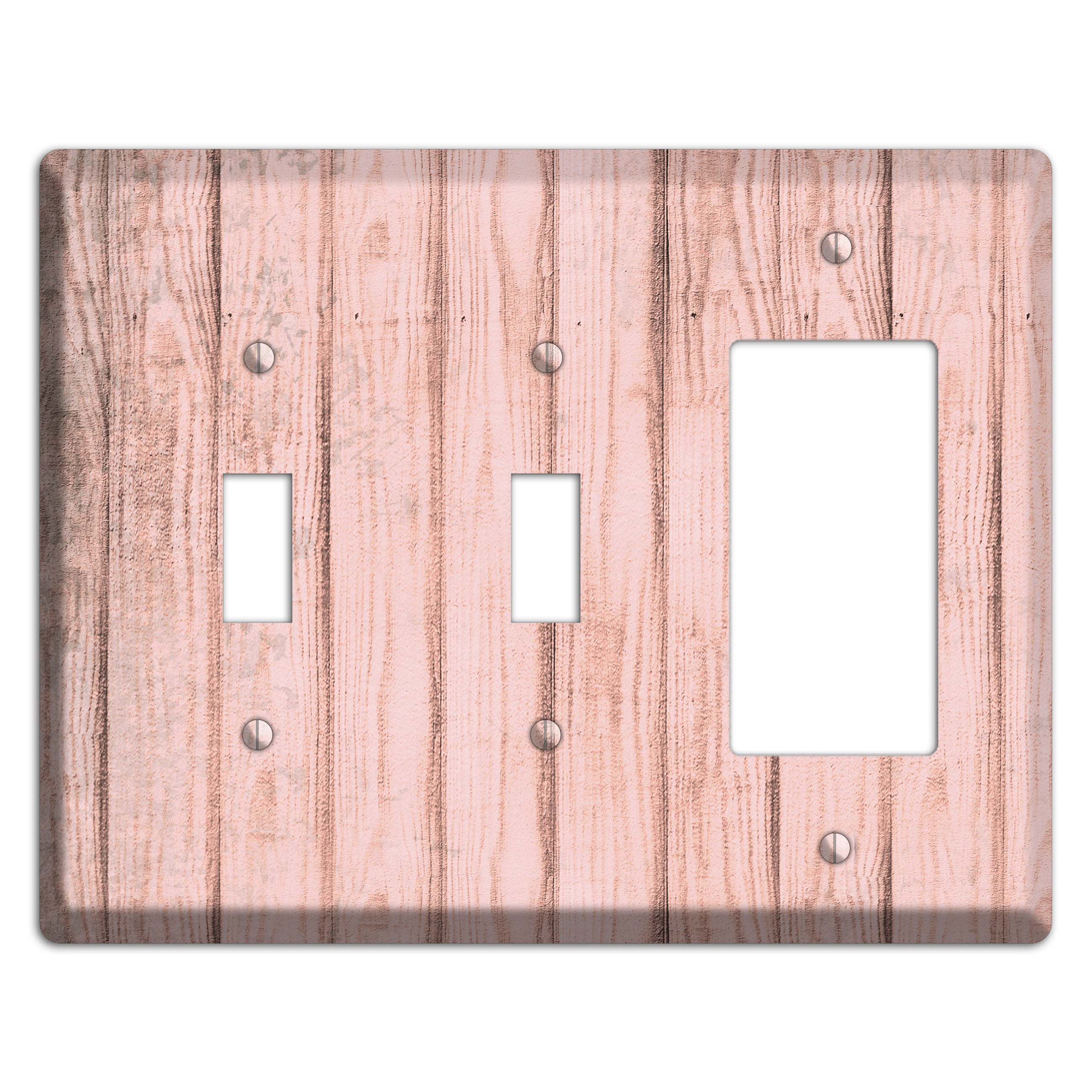 Beauty Bush Weathered Wood 2 Toggle / Rocker Wallplate