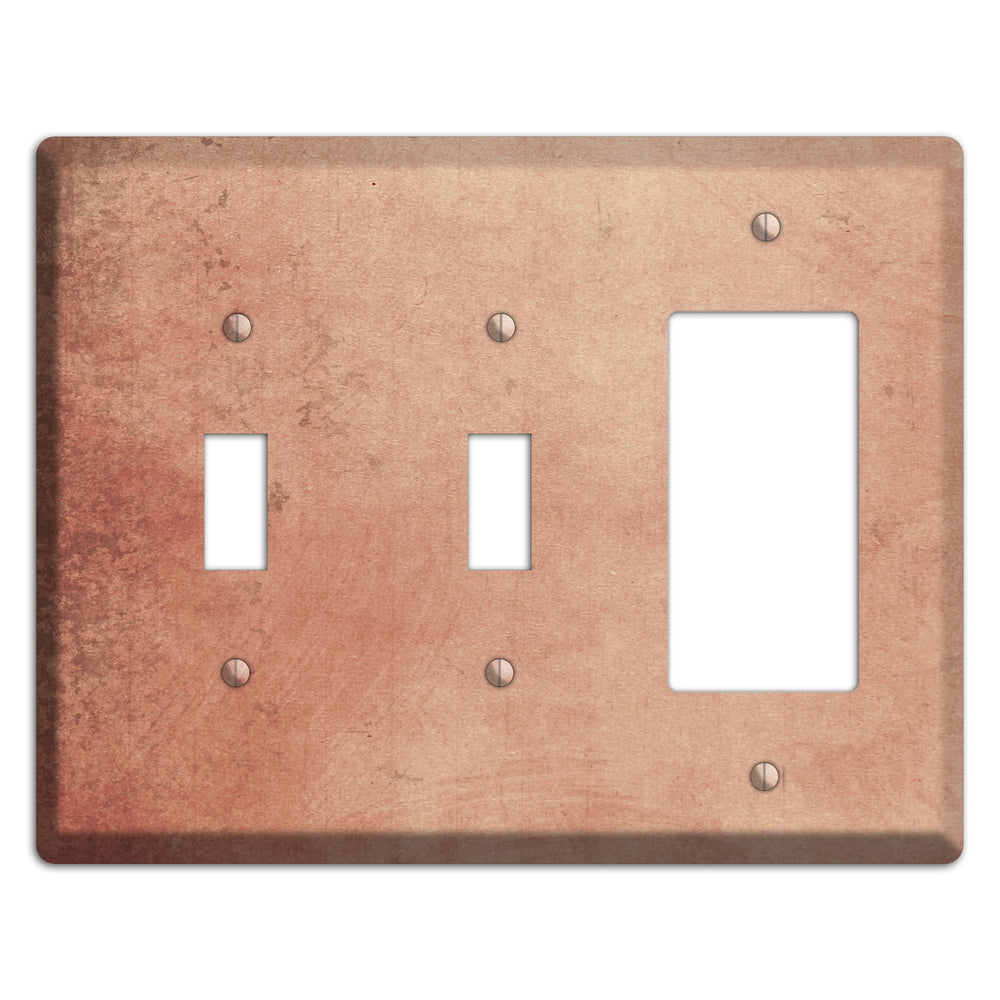 Tan Vintage Grunge 2 Toggle / Rocker Wallplate