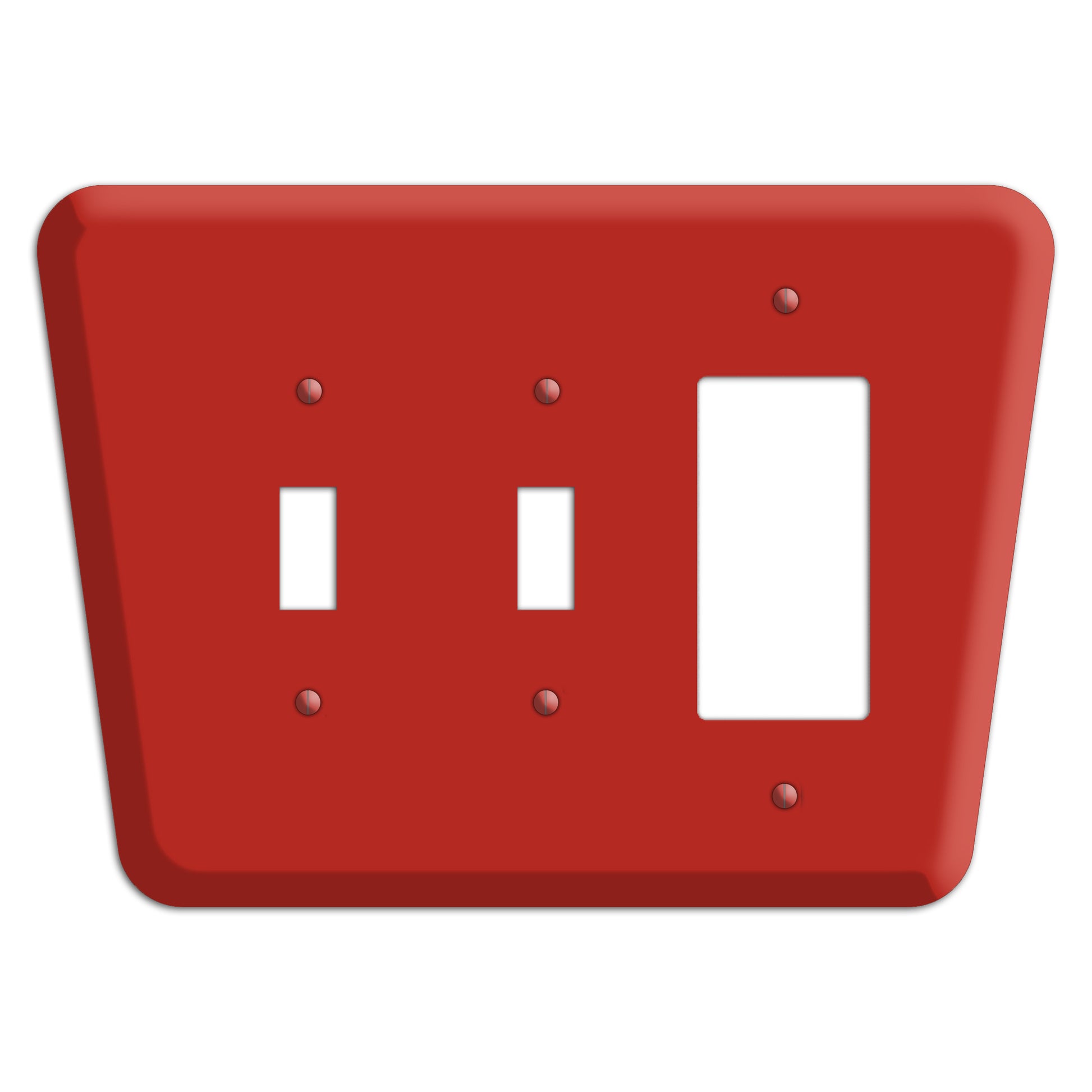 Paprika Mid-Century 2 Toggle / Rocker Wallplate